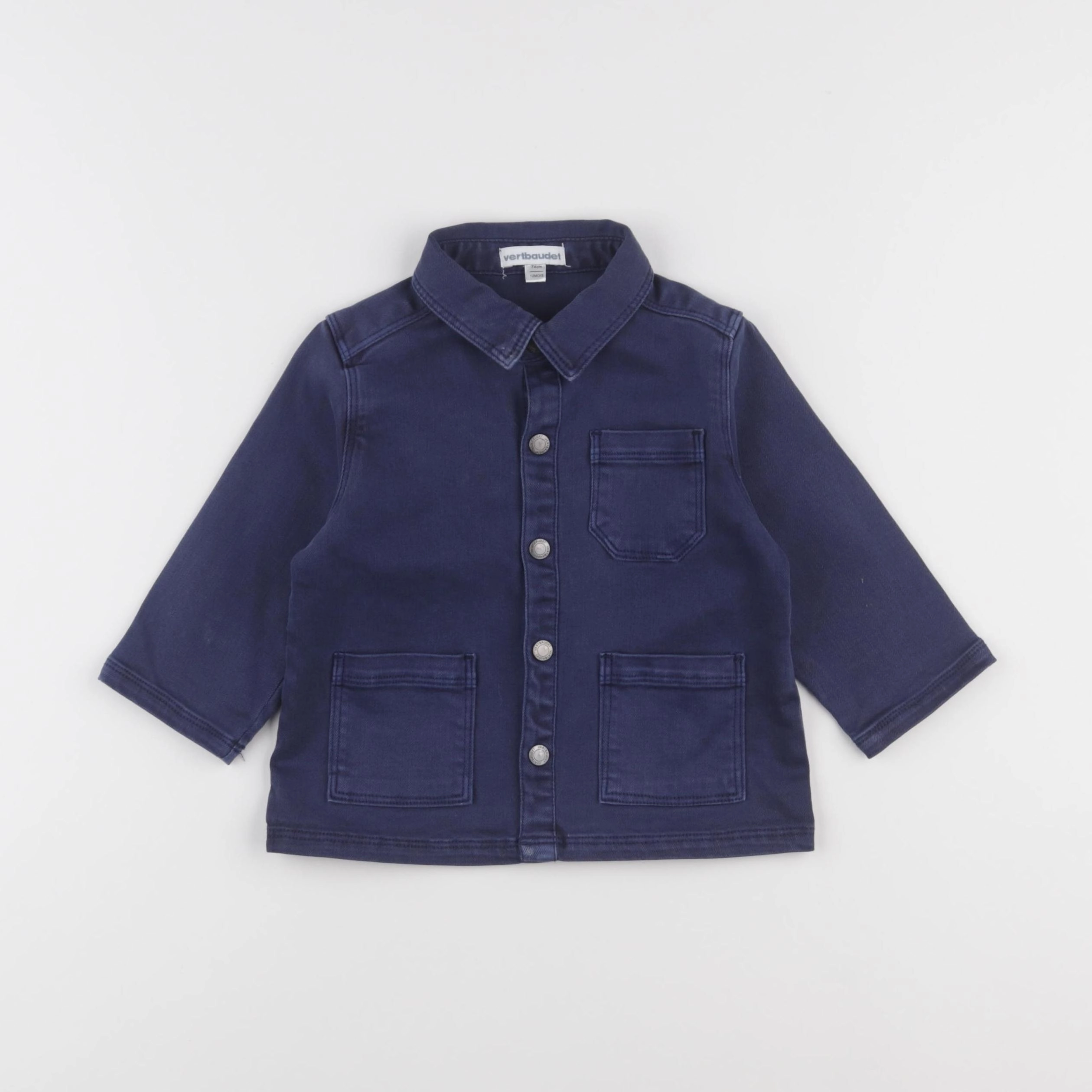 Vertbaudet - veste bleu - 12 mois