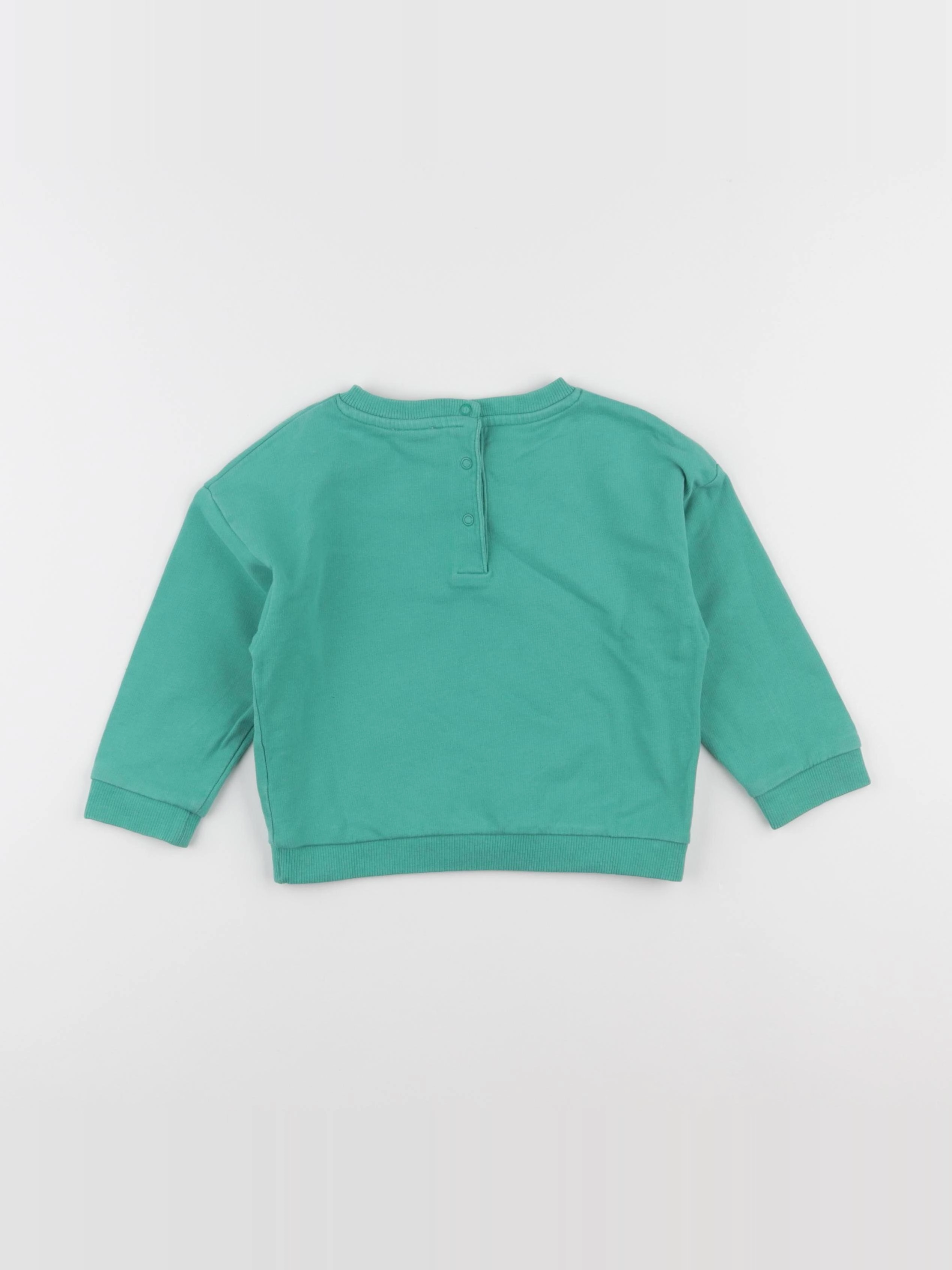 Vertbaudet - sweat vert - 2 ans