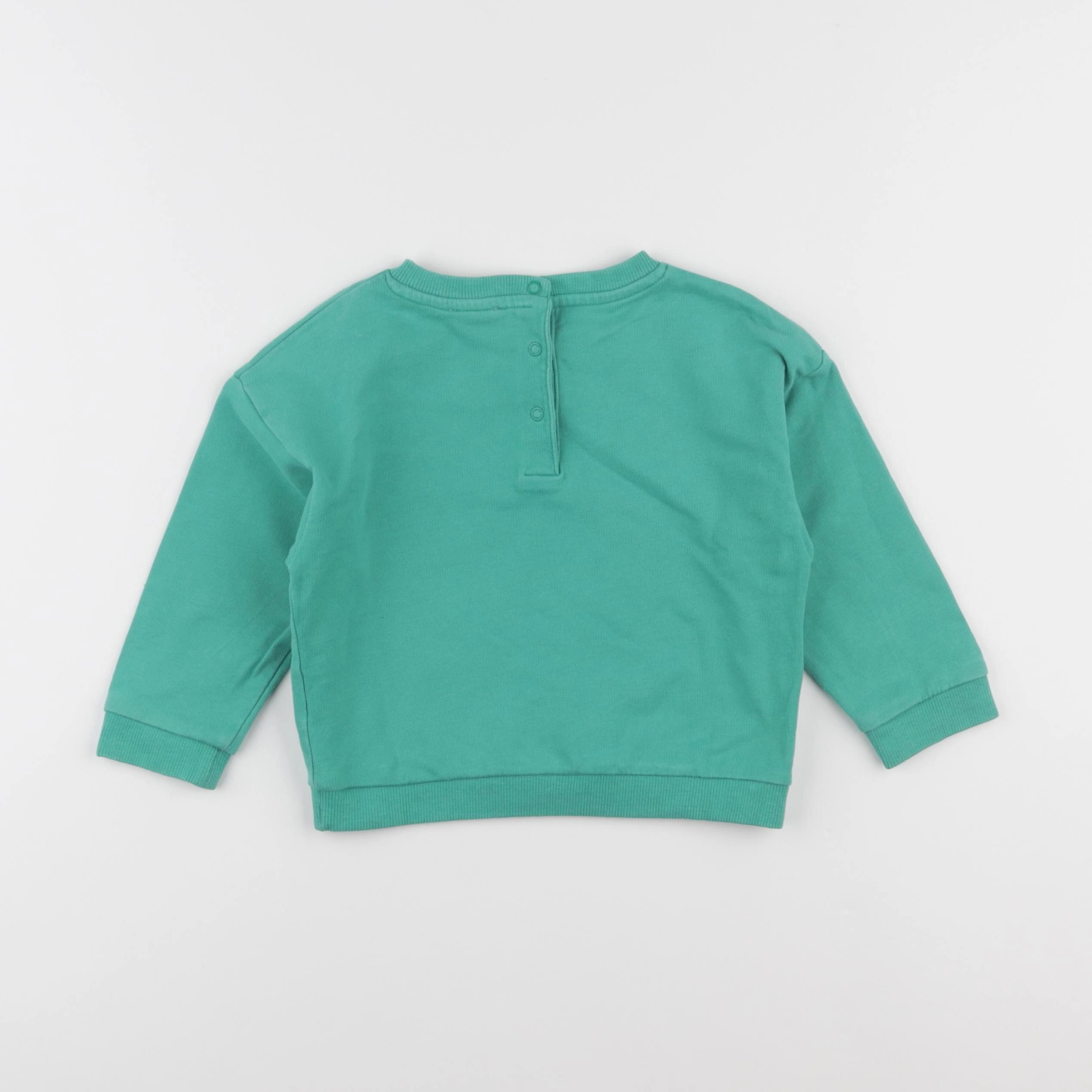 Vertbaudet - sweat vert - 2 ans