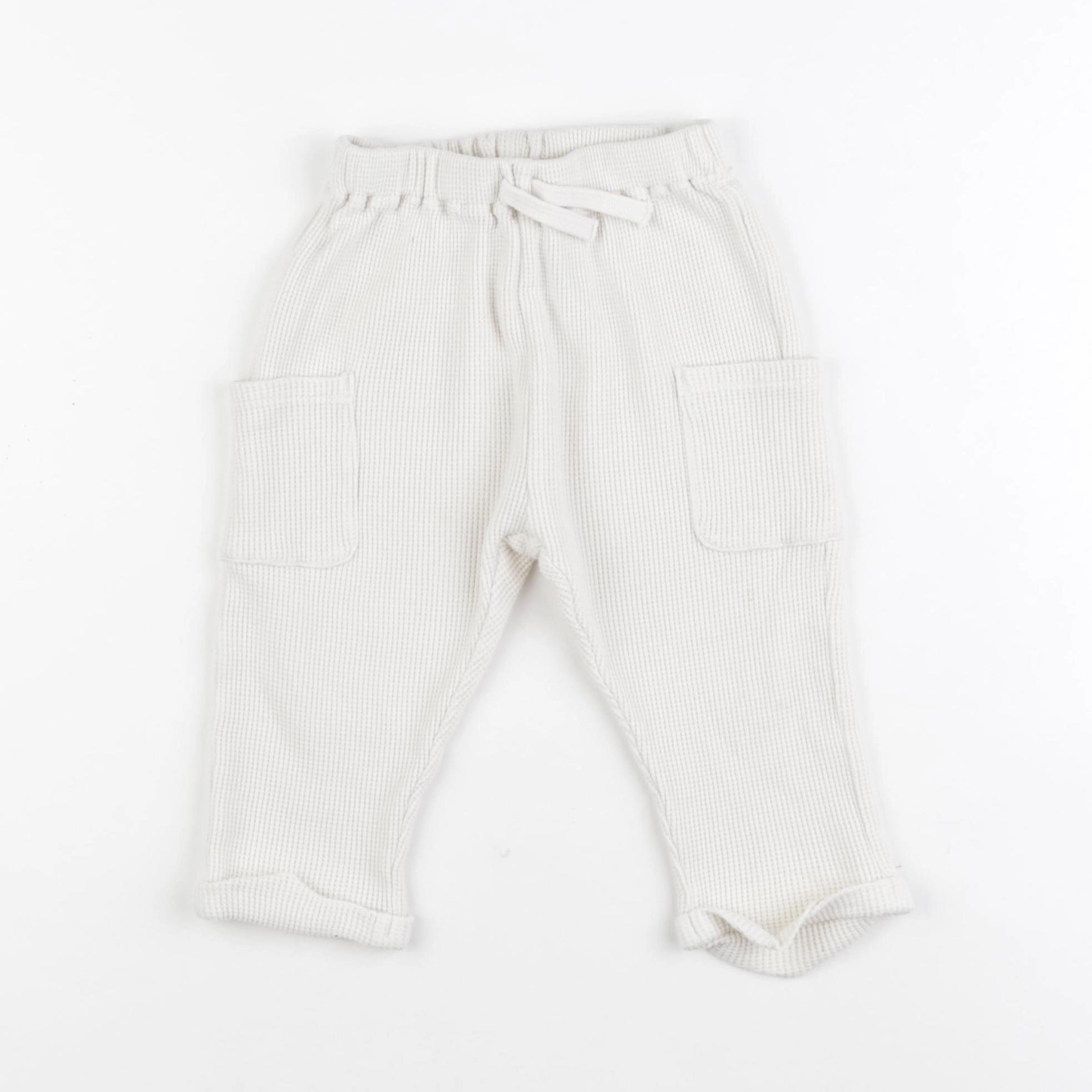 H&M - jogging blanc - 18 mois