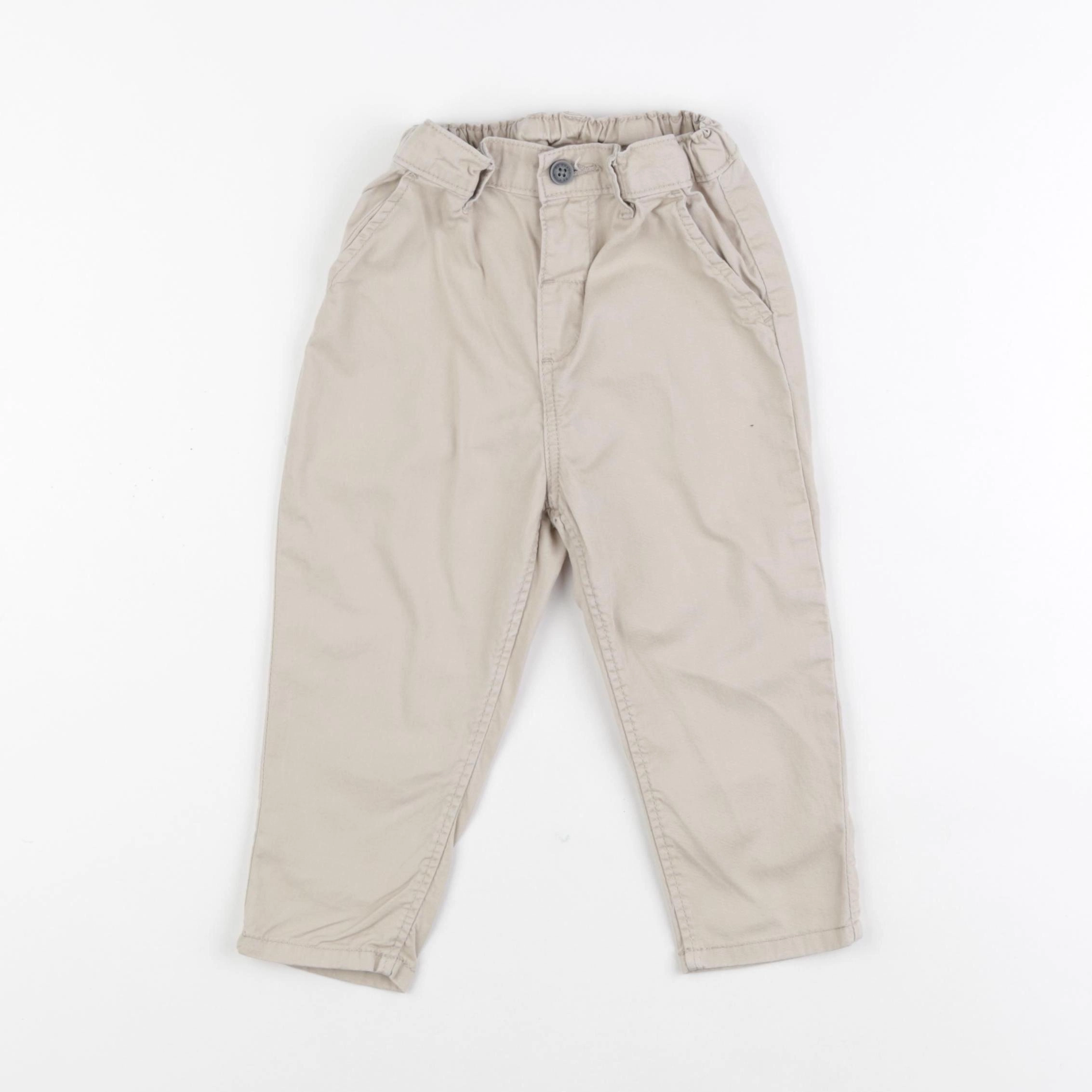 H&M - pantalon beige - 18 mois