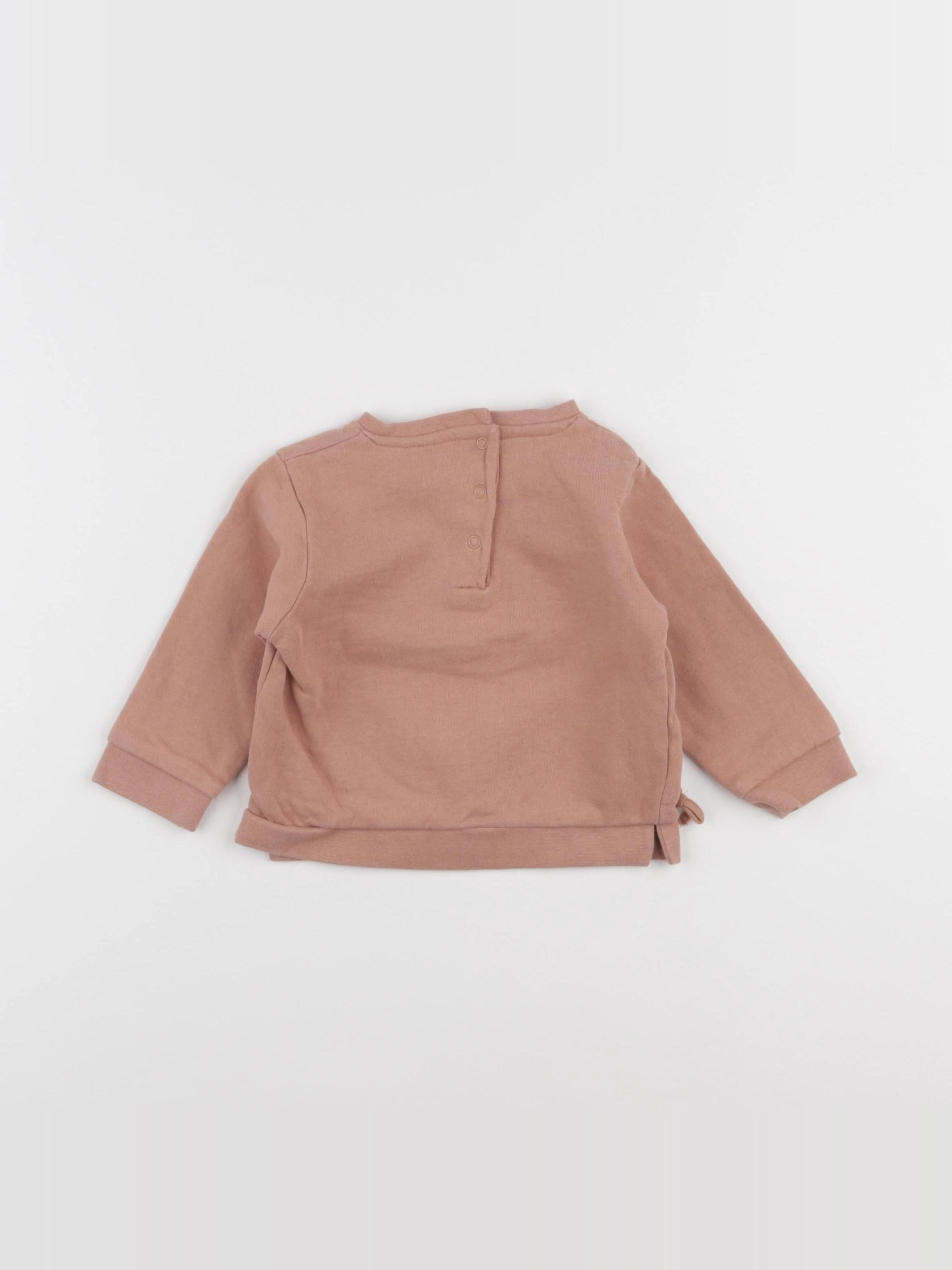 Vertbaudet - sweat rose - 18 mois