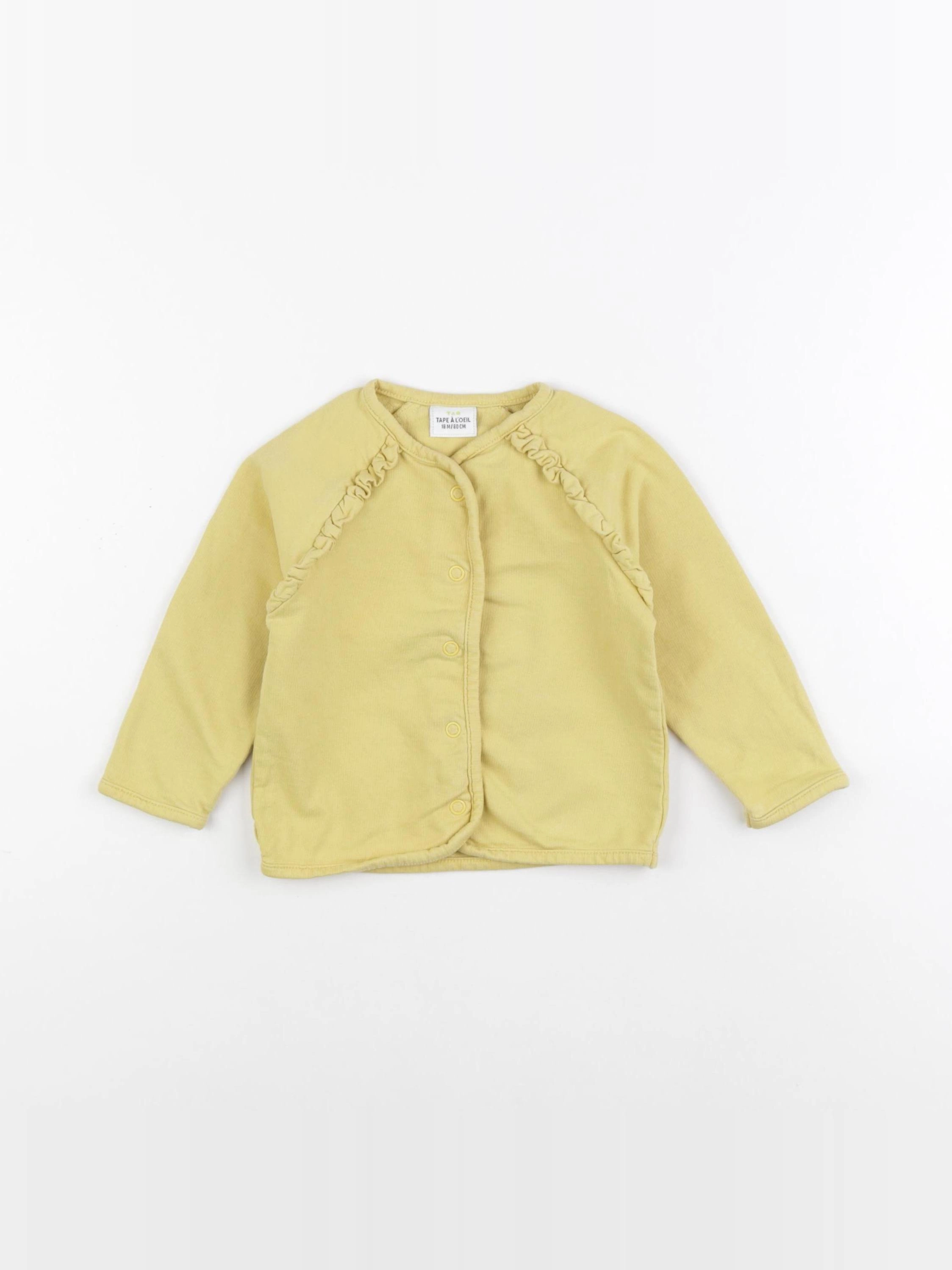 Tape à l'oeil - sweat jaune - 18 mois
