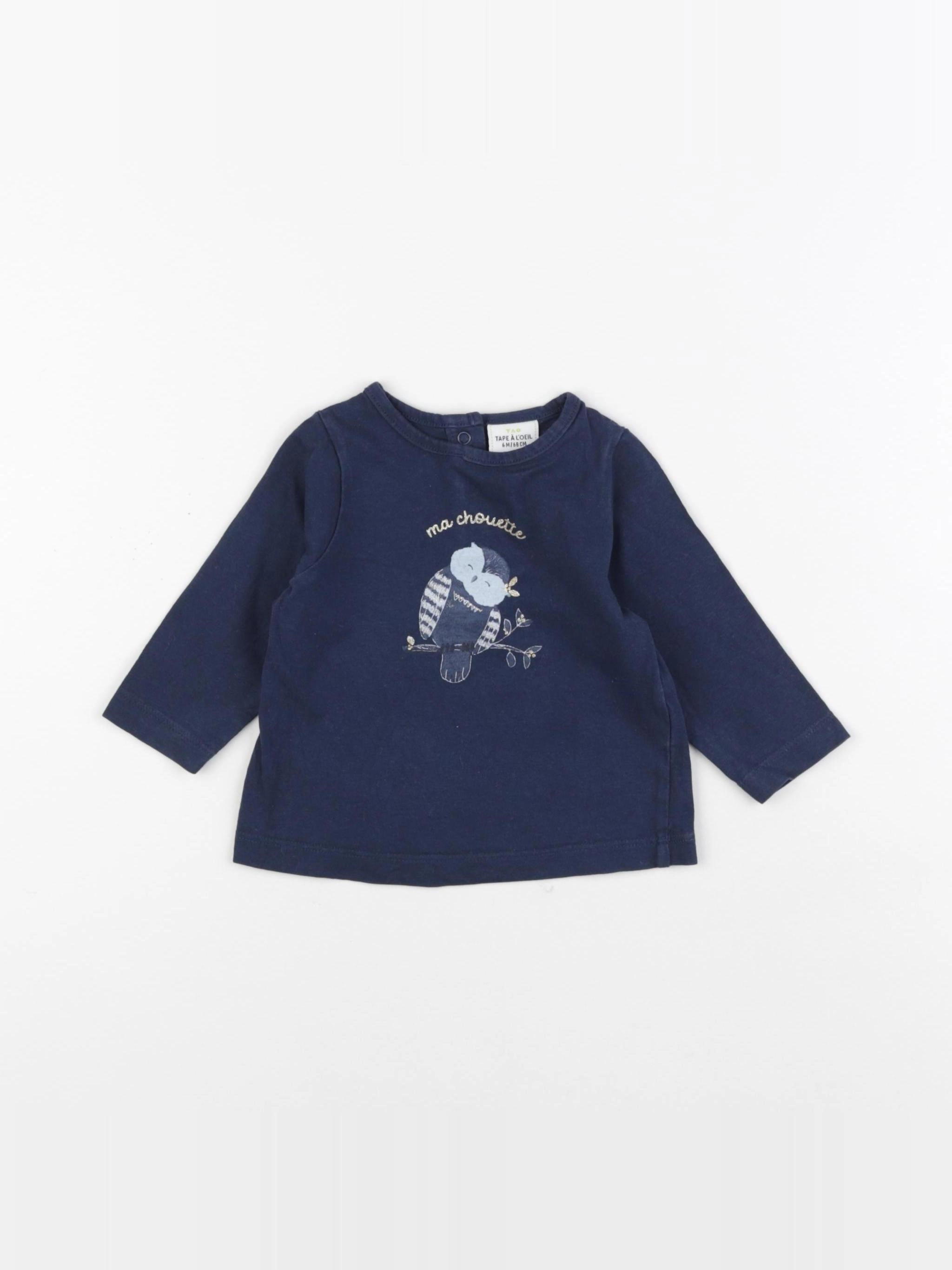 Tape à l'oeil - tee-shirt bleu - 6 mois