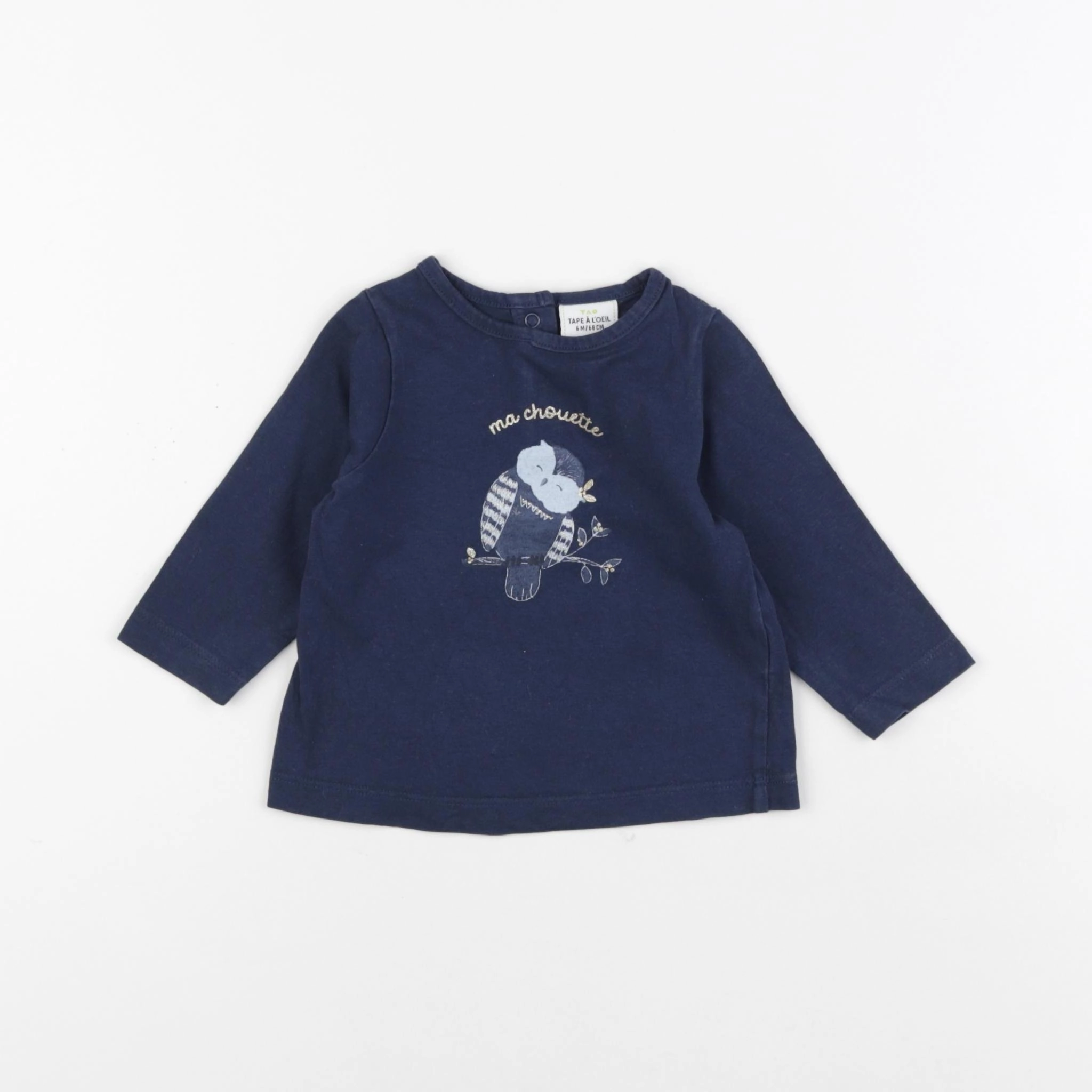 Tape à l'oeil - tee-shirt bleu - 6 mois