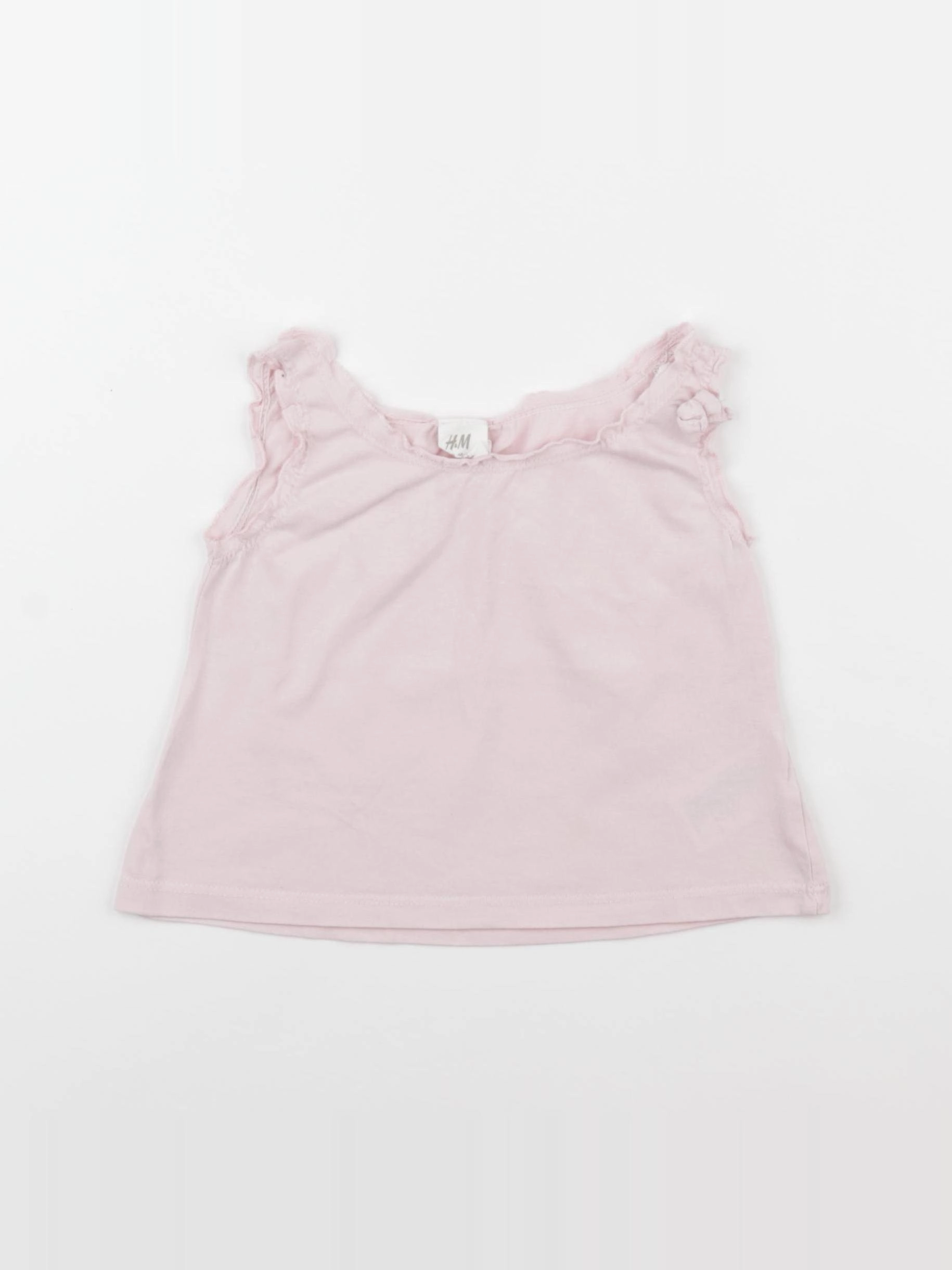 H&M - tee-shirt rose - 3/6 mois