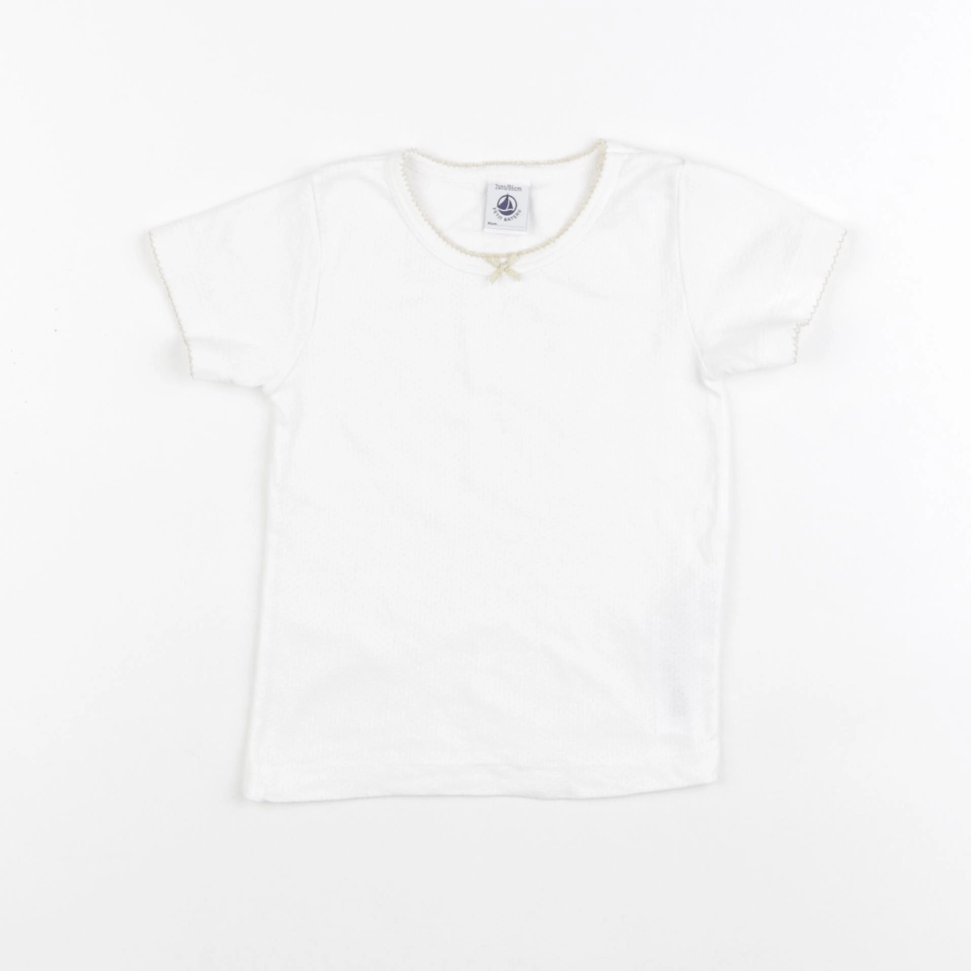 Petit Bateau - maillot de corps blanc - 2 ans