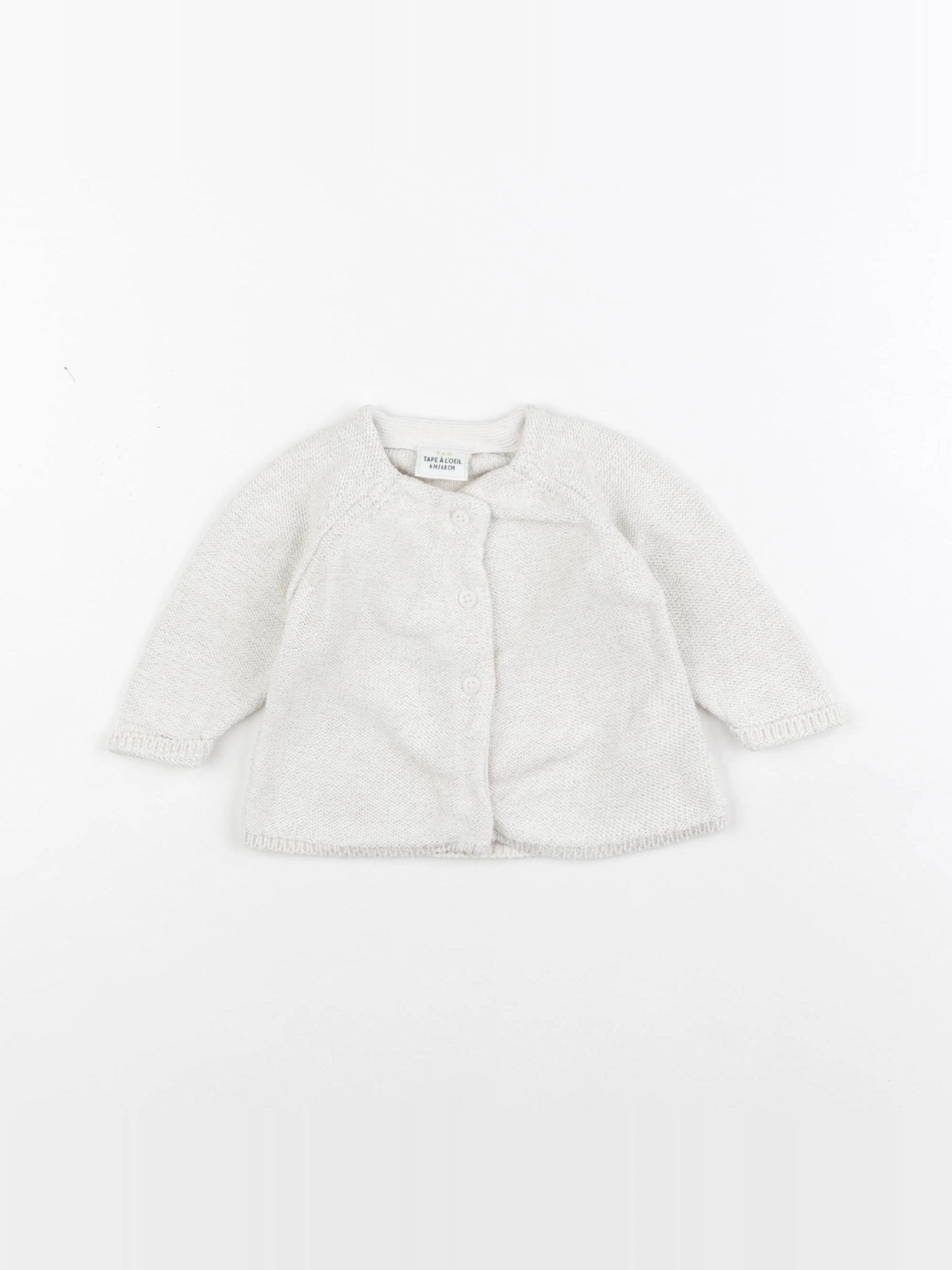 Tape à l'oeil - gilet beige, or - 6 mois