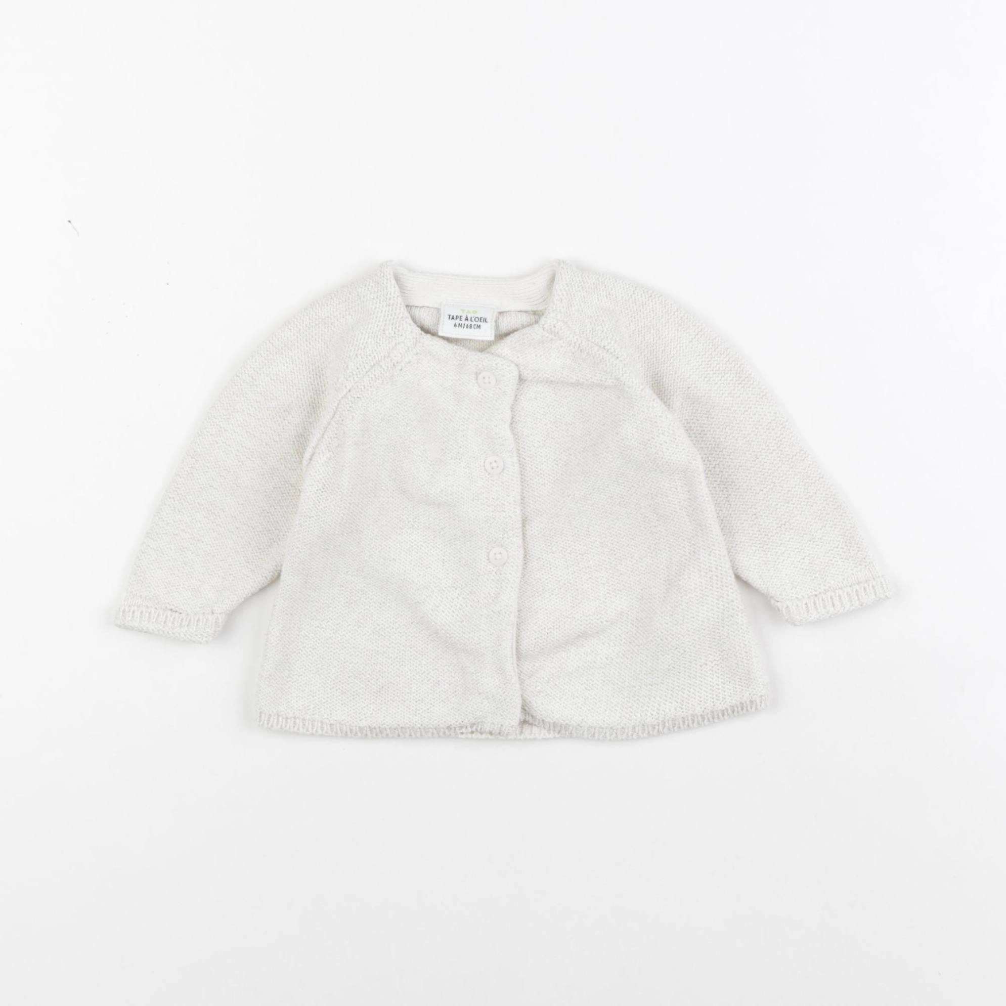 Tape à l'oeil - gilet beige, or - 6 mois
