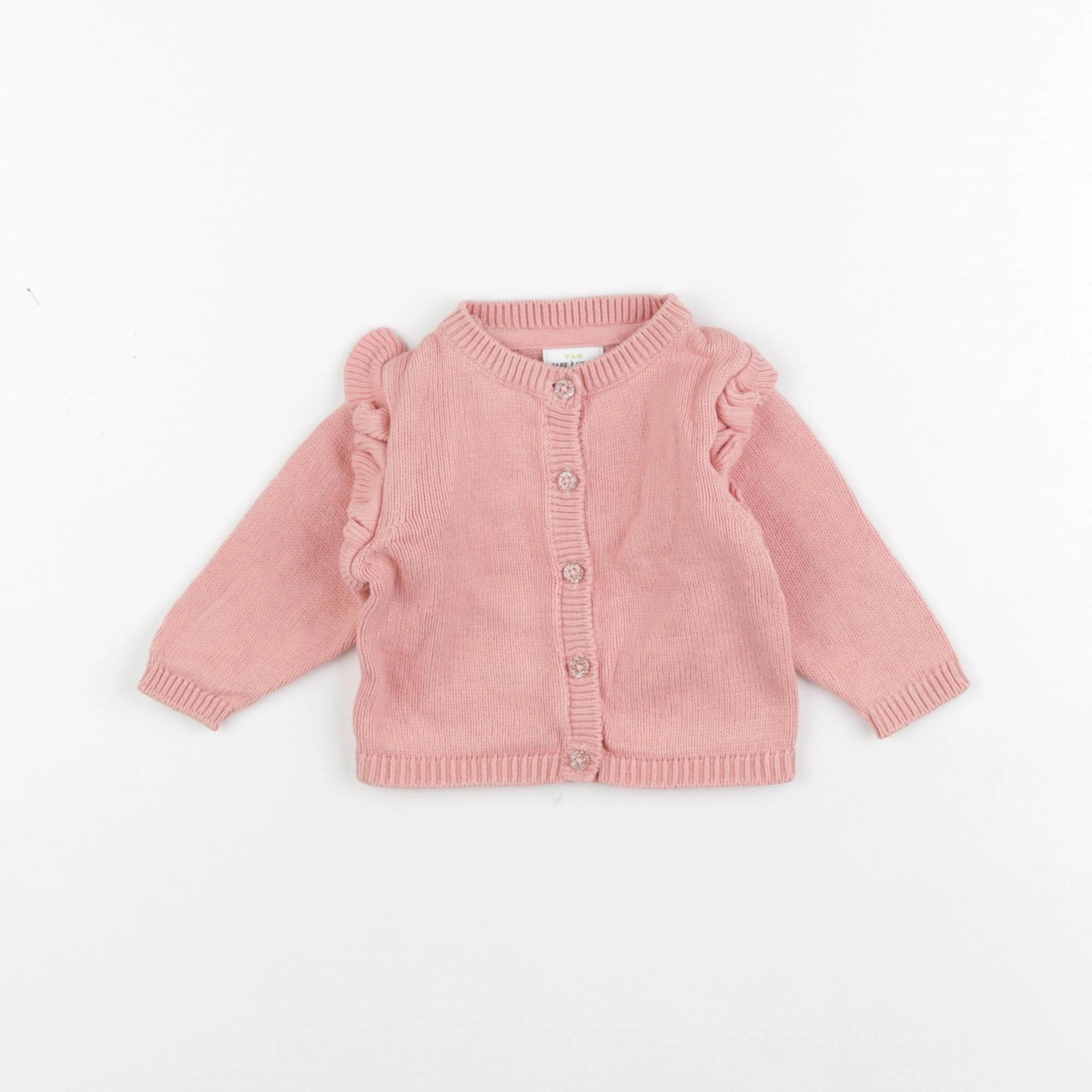 Tape à l'oeil - gilet rose - 3 mois