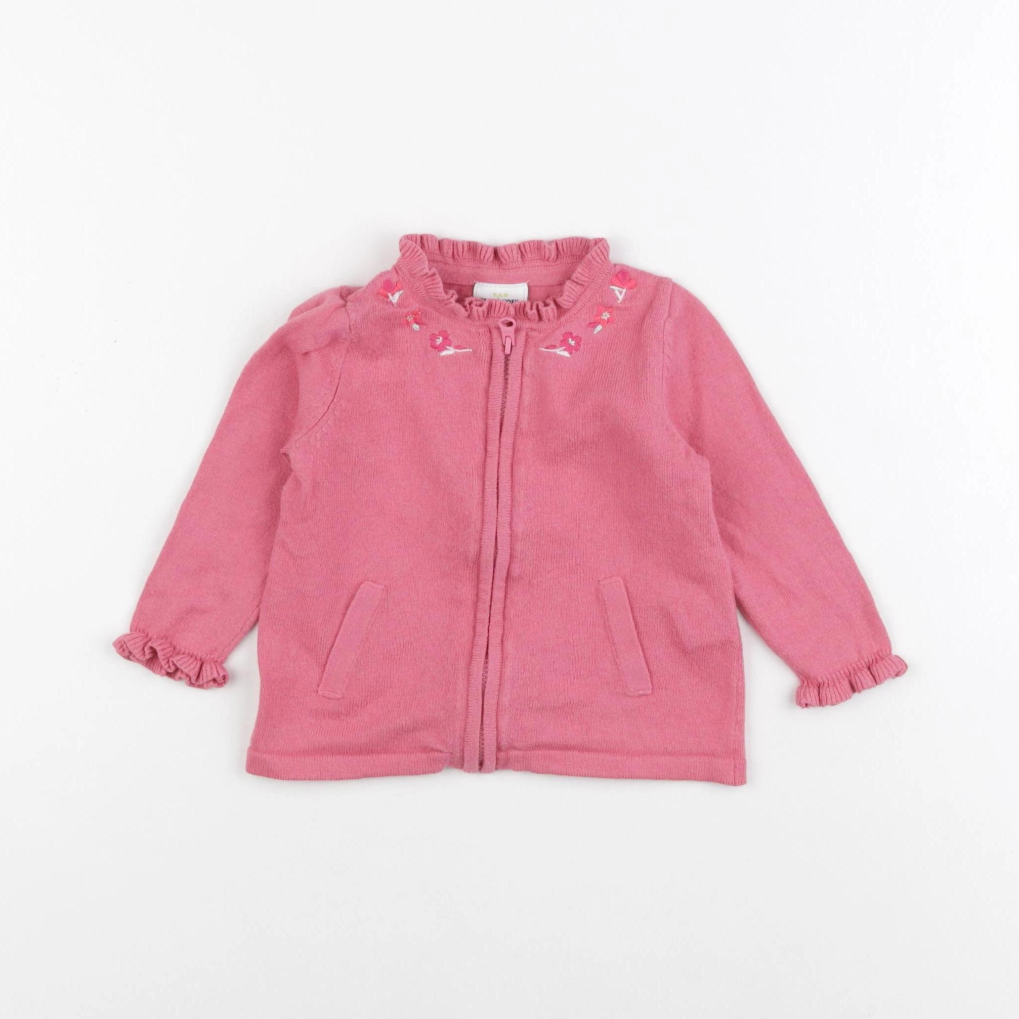 Tape à l'oeil - gilet rose - 9 mois