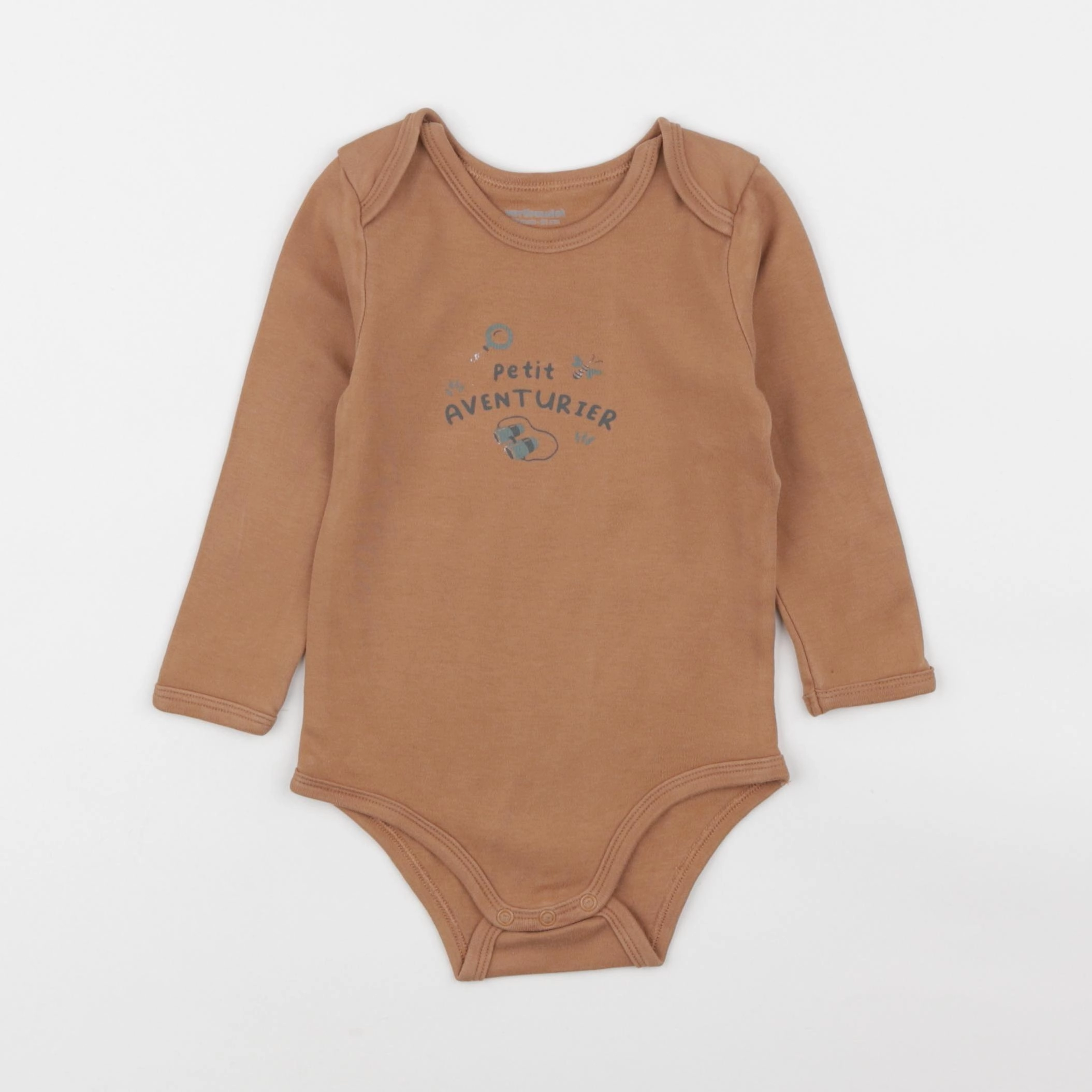 Vertbaudet - body marron - 18 mois