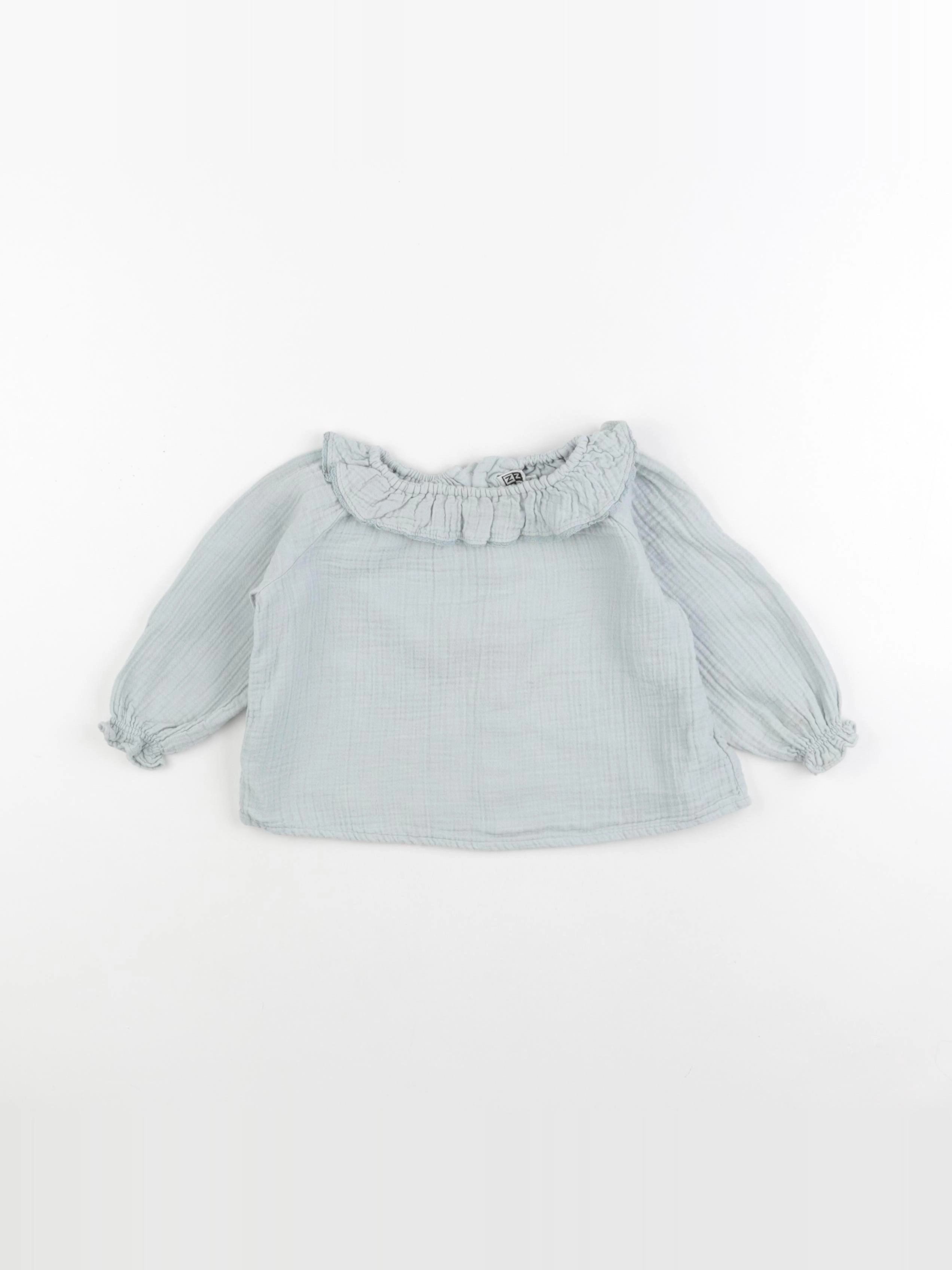Bonton - blouse bleu - 18 mois