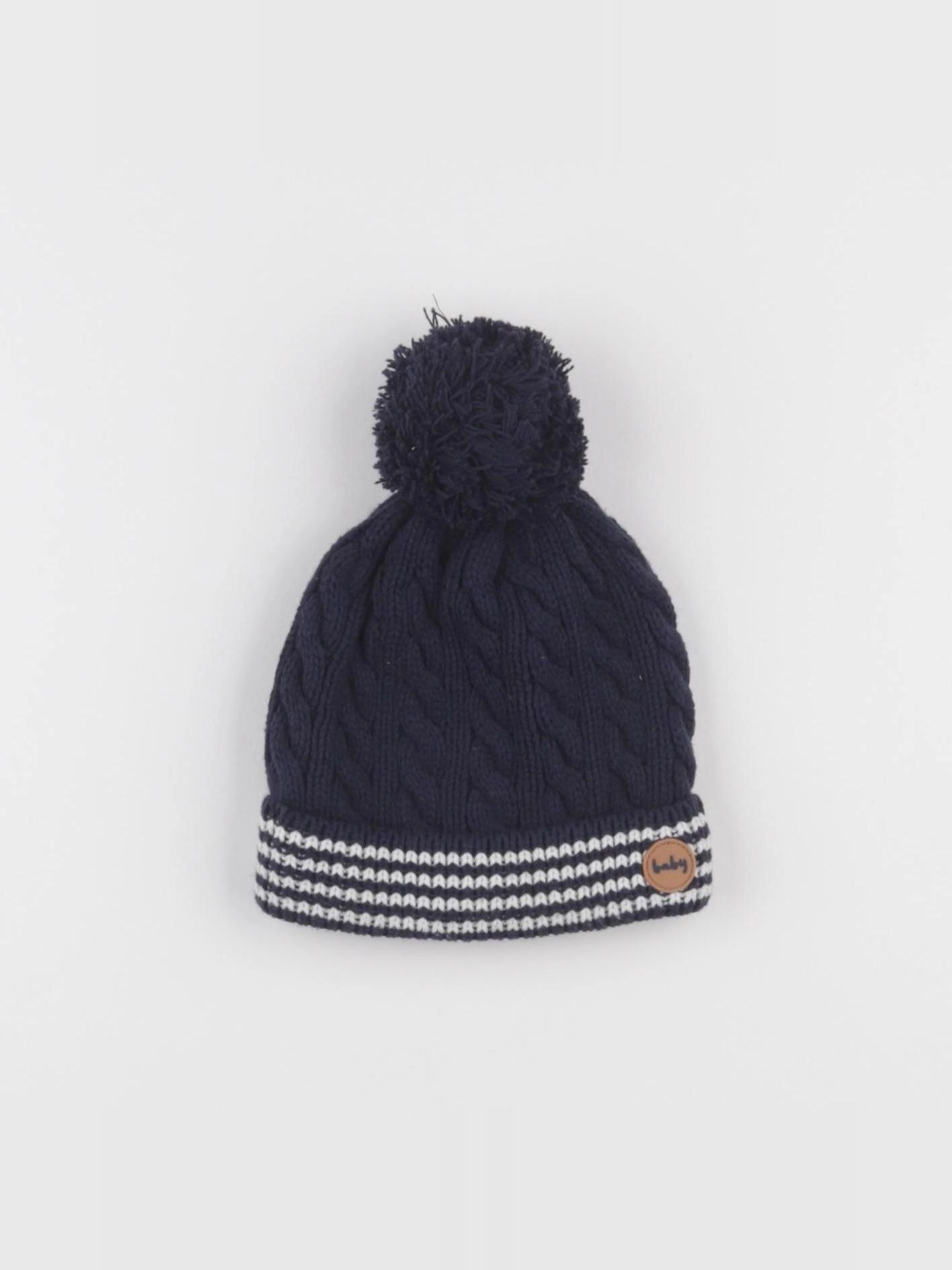 Vertbaudet - bonnet bleu - 12/18 mois