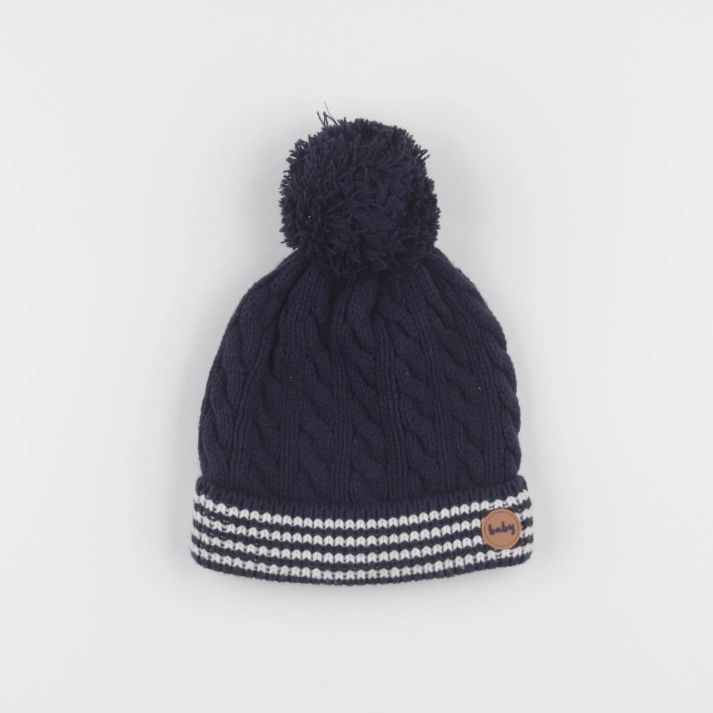 Vertbaudet - bonnet bleu - 12/18 mois