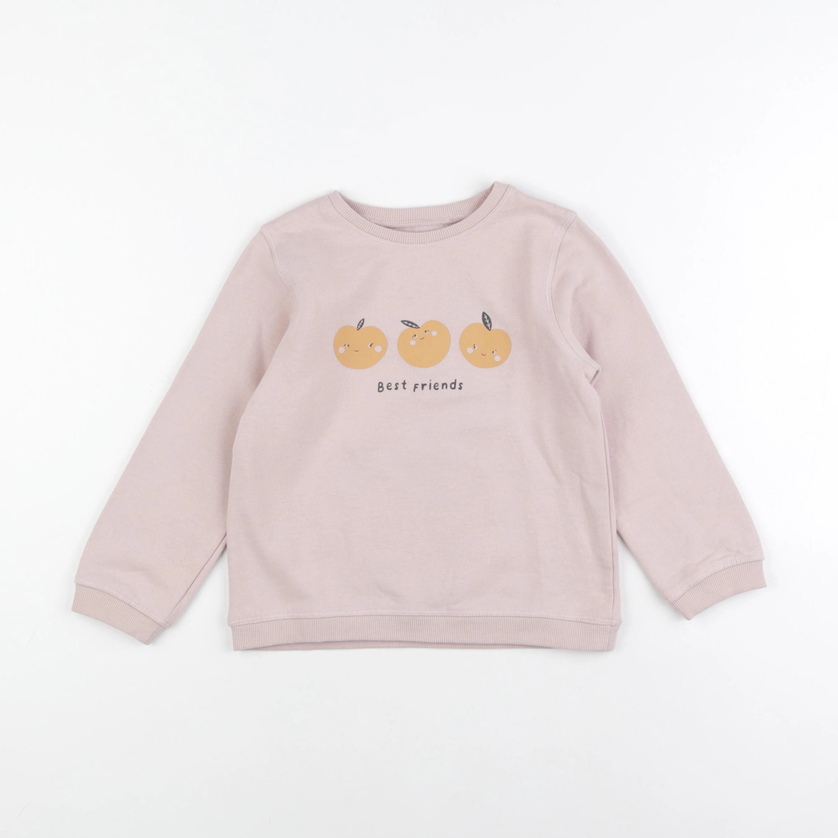 Vertbaudet - sweat rose - 6 ans