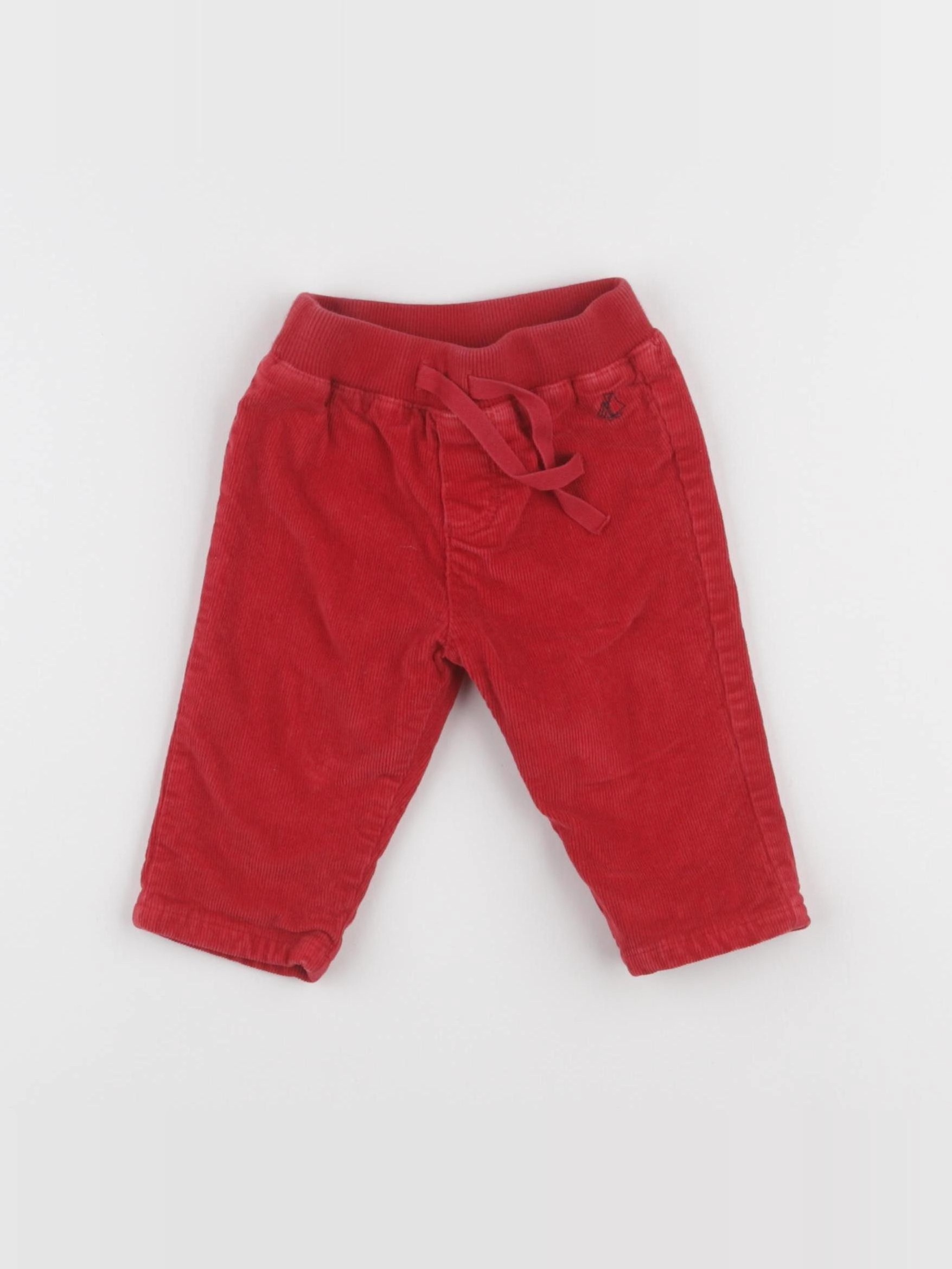Petit Bateau - pantalon rouge - 3 mois