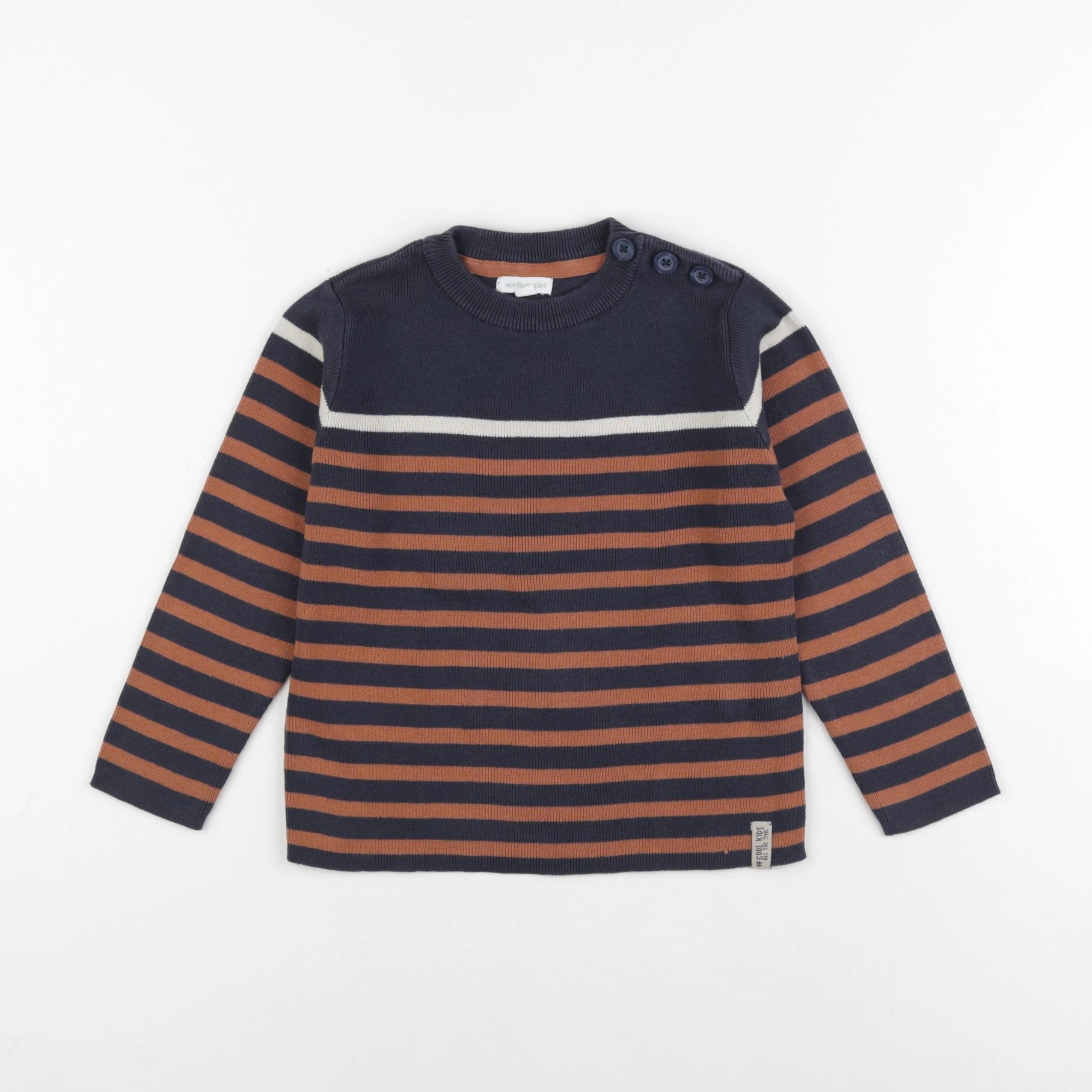 Vertbaudet - pull marron - 4 ans