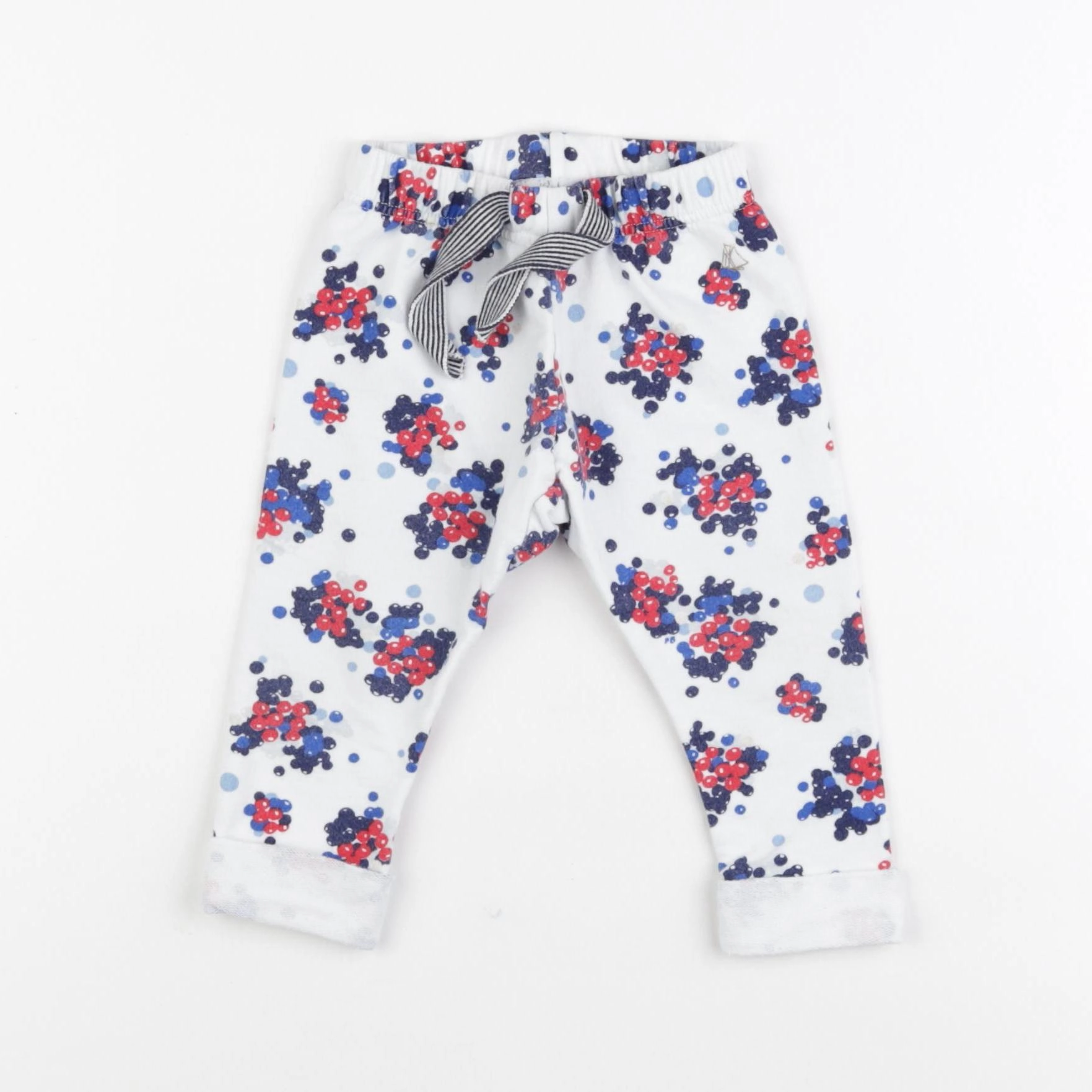 Petit Bateau - jogging blanc, bleu - 12 mois