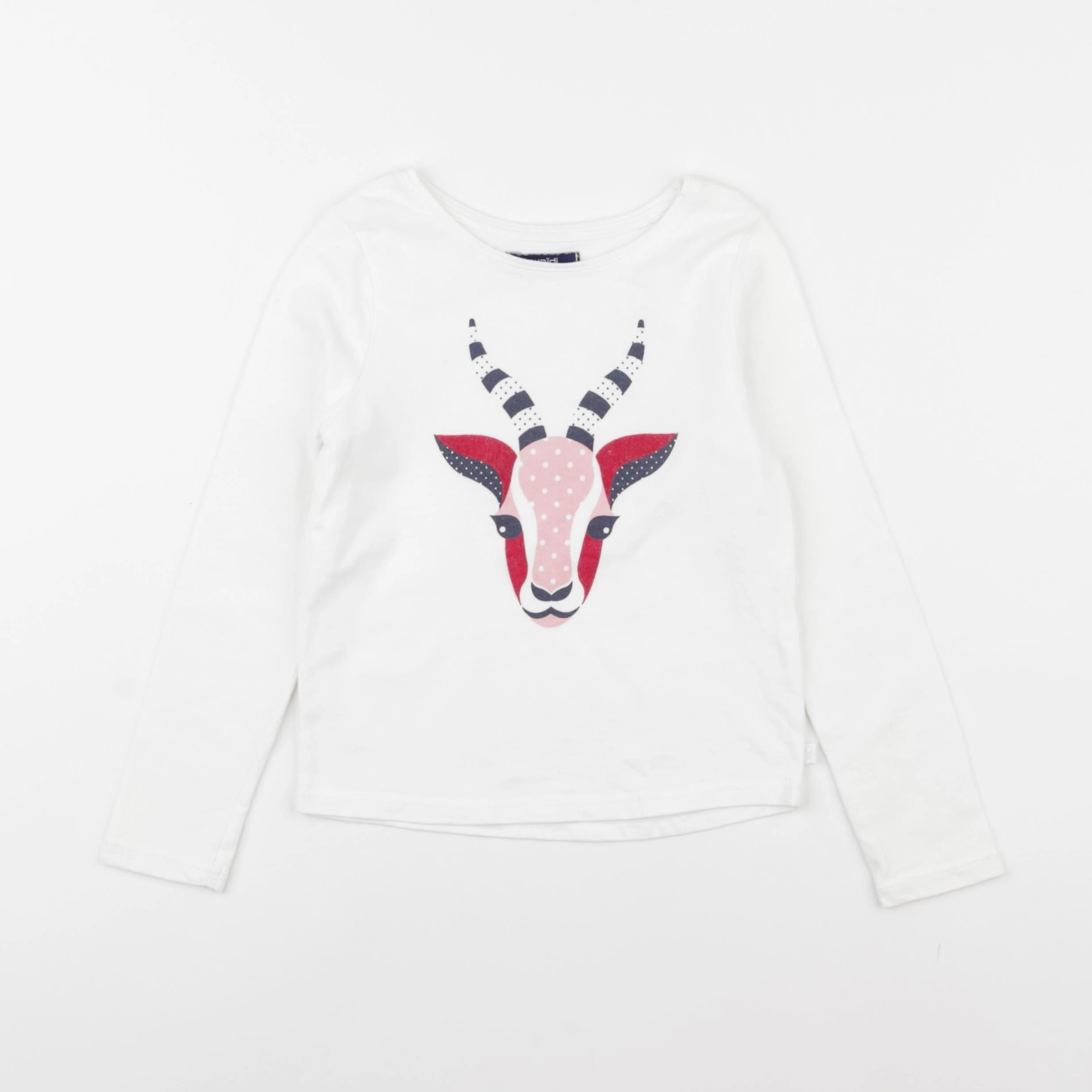 Okaidi - tee-shirt blanc - 4/5 ans