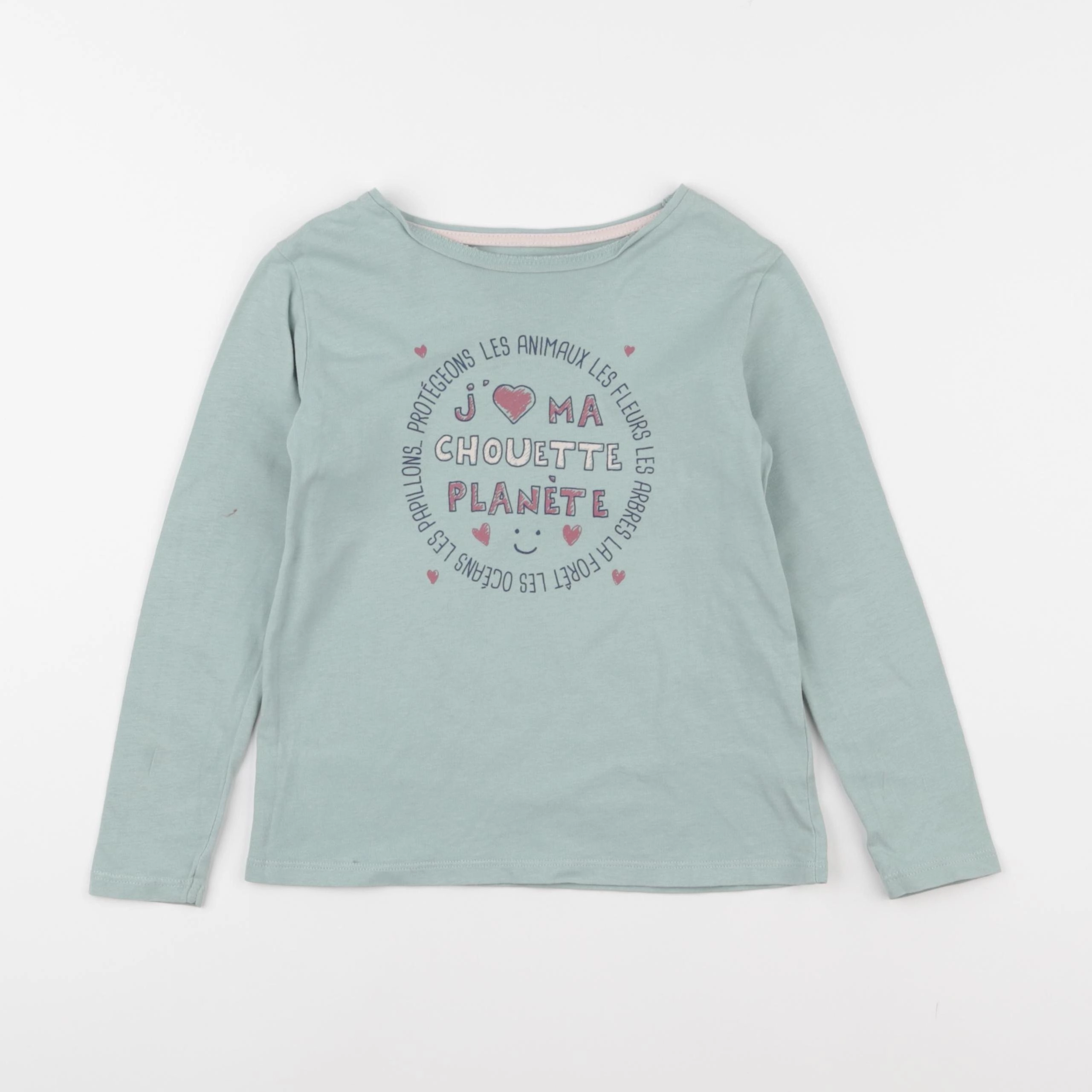 Vertbaudet - tee-shirt vert - 6 ans
