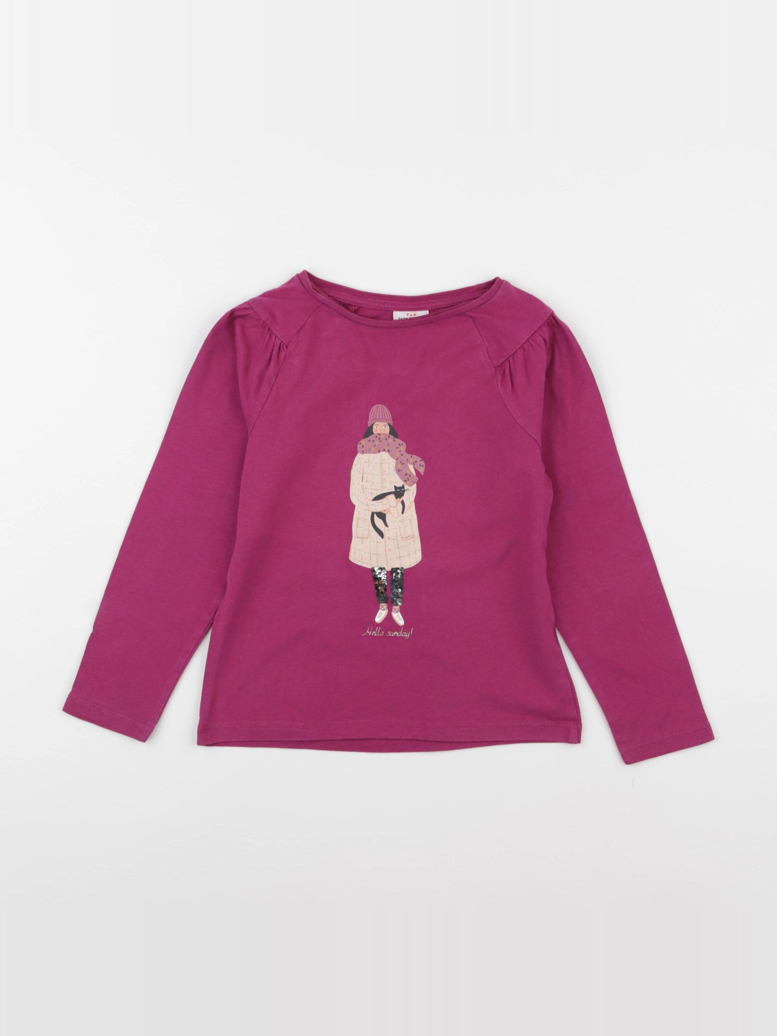 Tape à l'oeil - tee-shirt violet - 6 ans