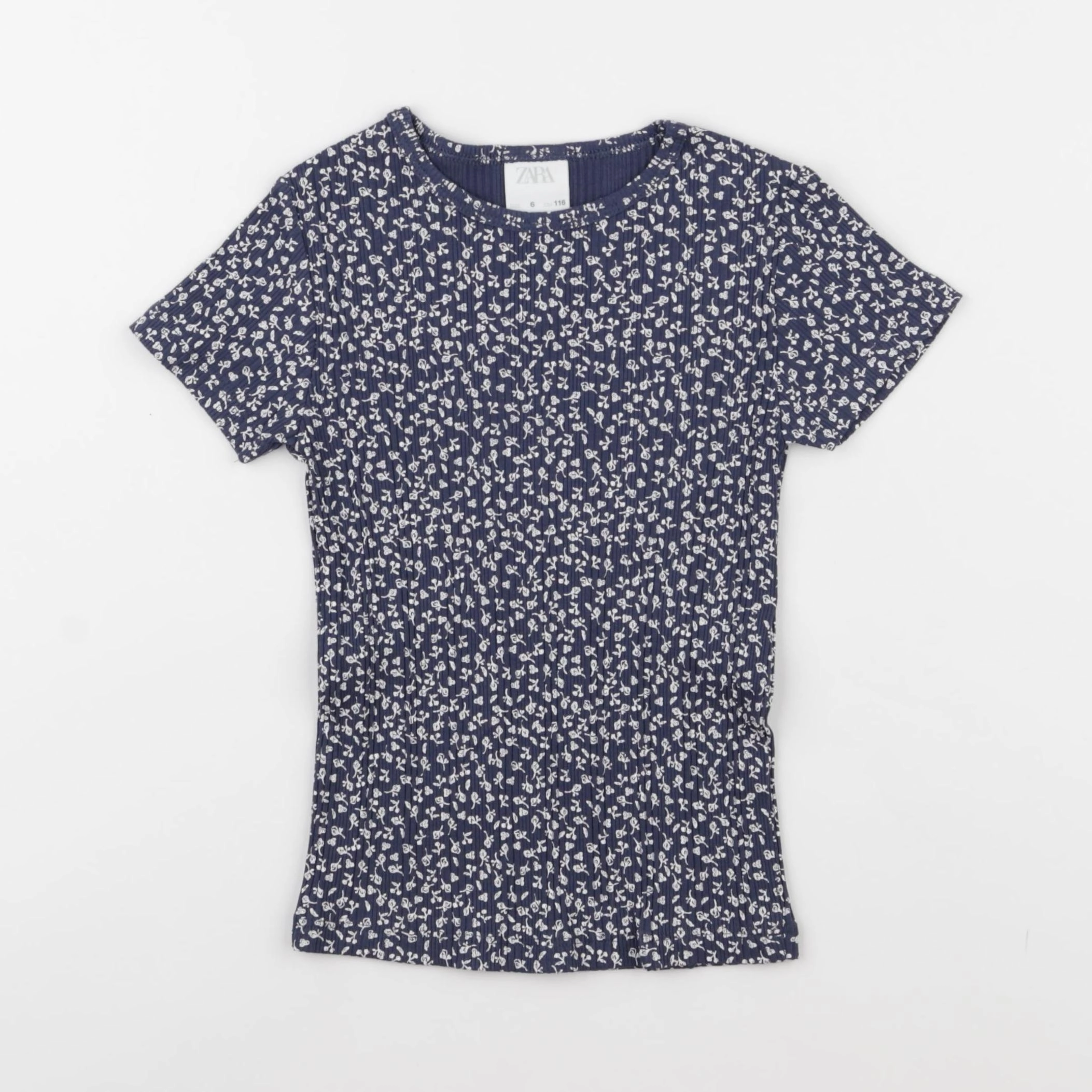 Zara - tee-shirt bleu - 6 ans