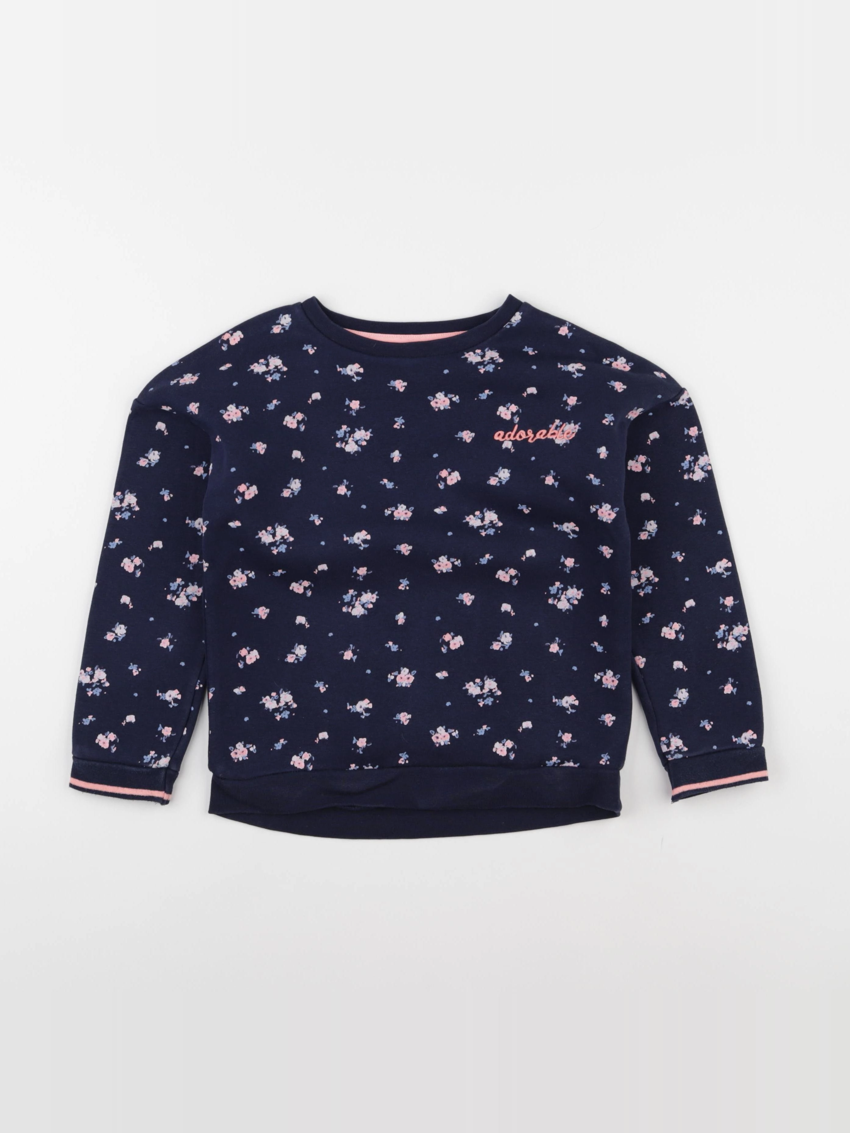 Vertbaudet - sweat bleu - 6 ans