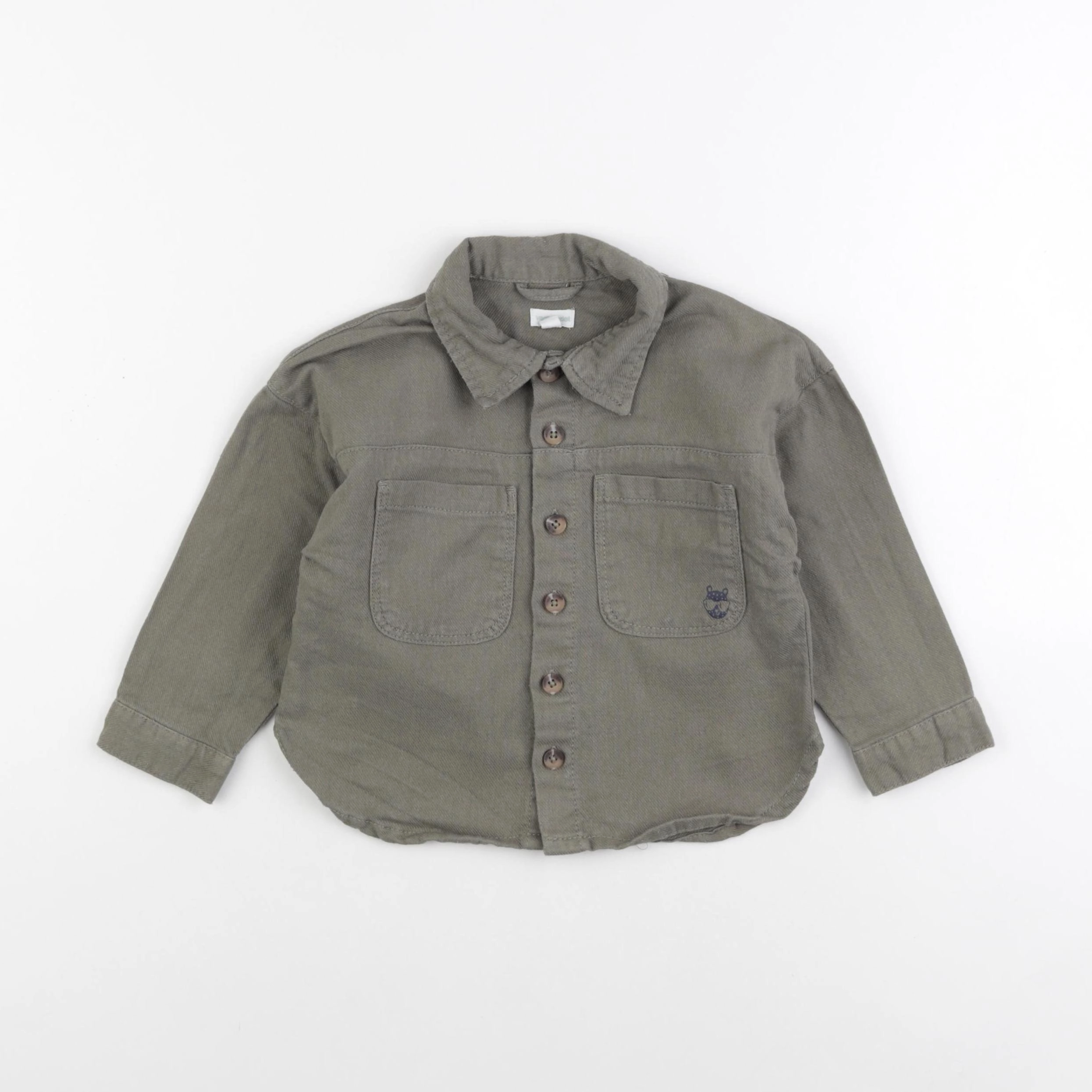Vertbaudet - veste vert - 24 mois