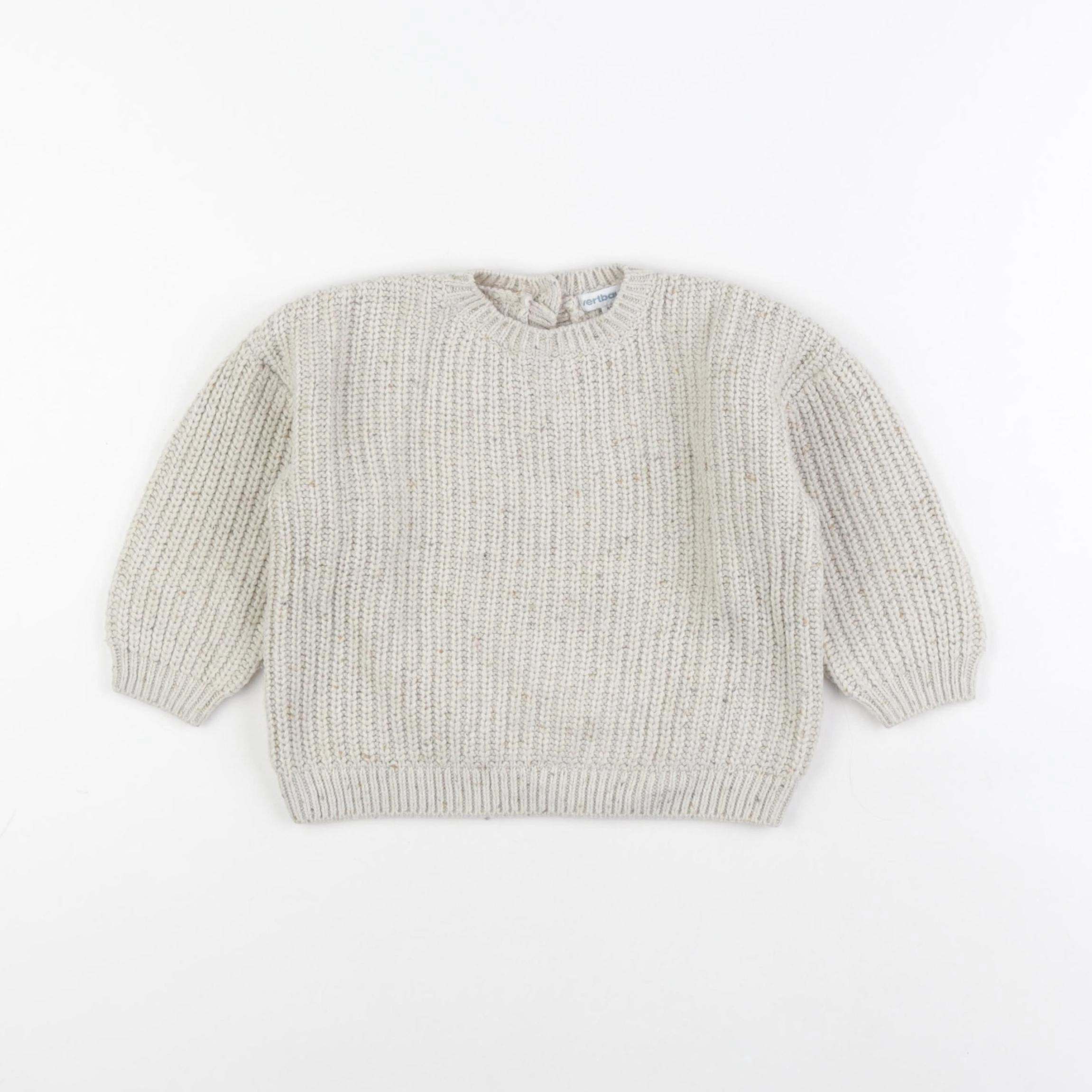 Vertbaudet - pull beige - 18 mois