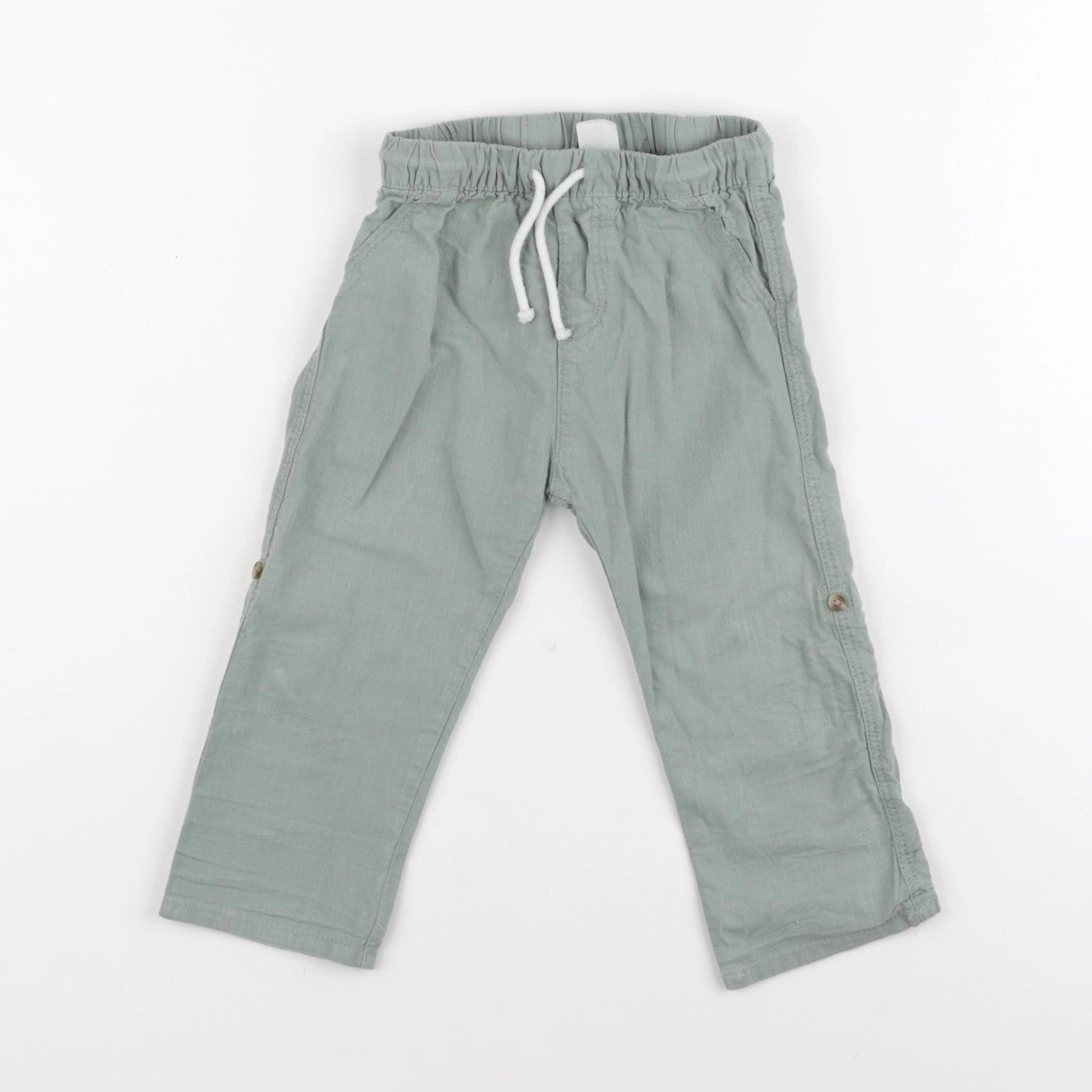 H&M - pantalon vert - 18 mois à 2 ans