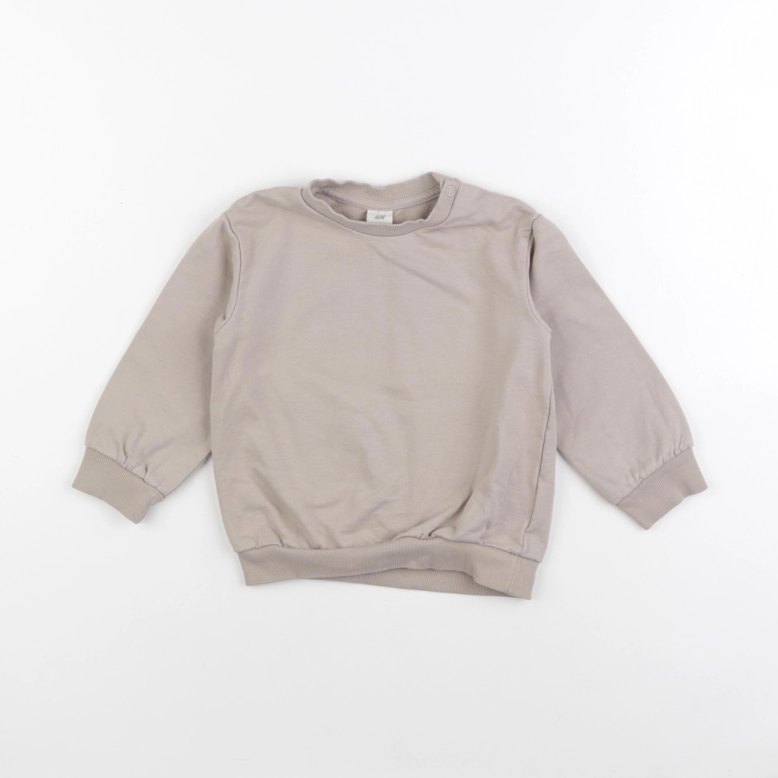 H&M - sweat beige - 18 mois à 2 ans