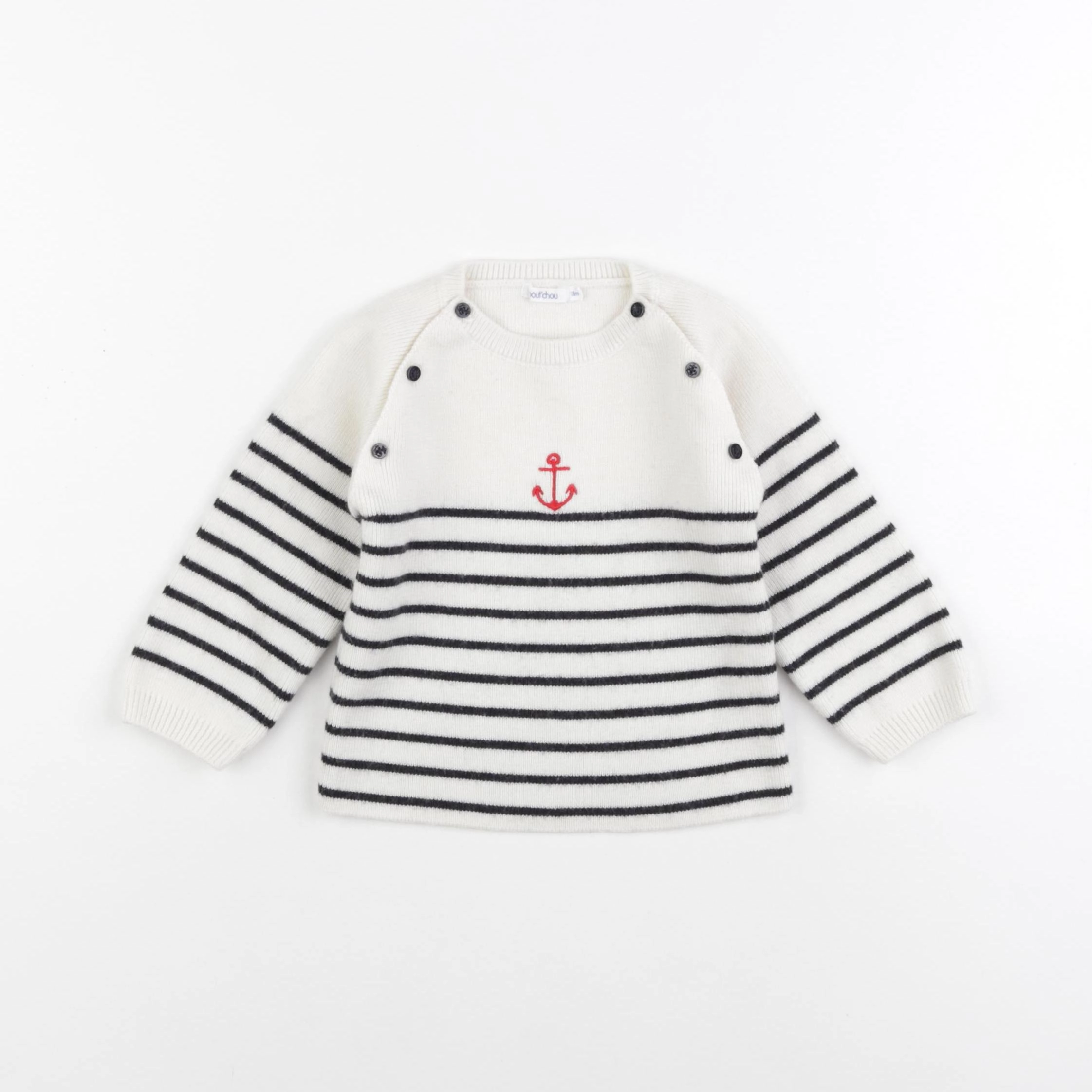 Boutchou - pull bleu - 18 mois