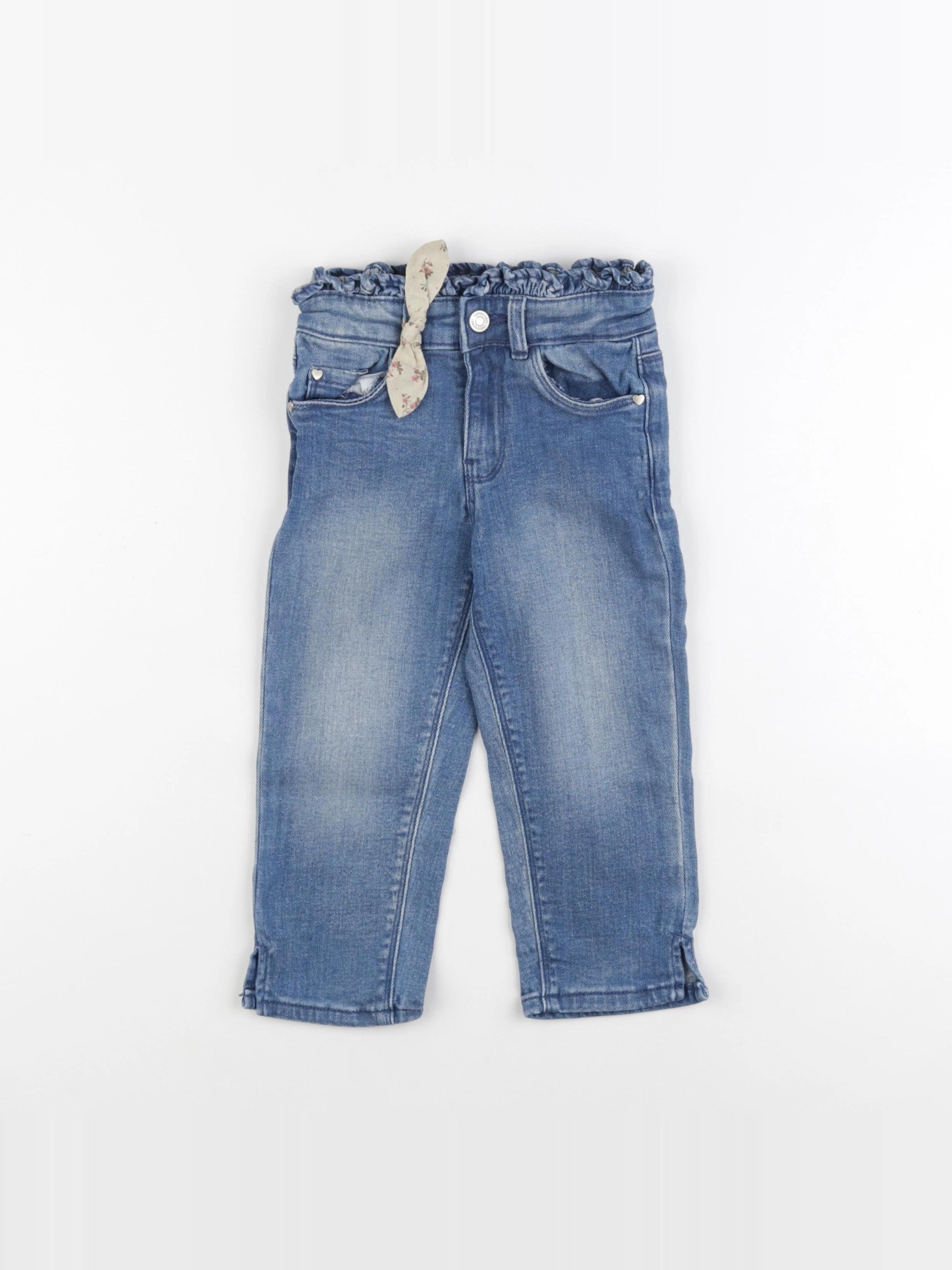 Vertbaudet - pantacourt bleu - 6 ans
