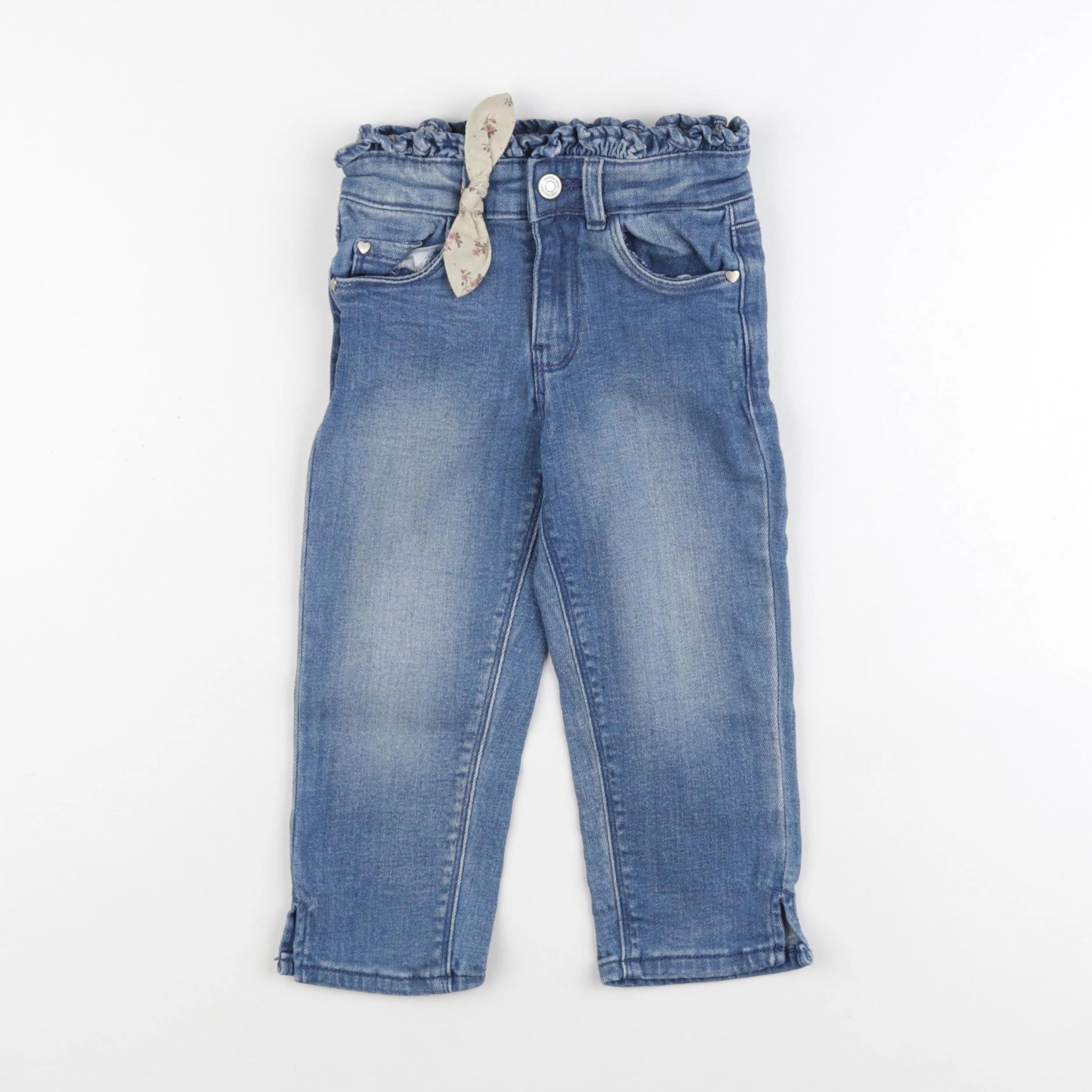 Vertbaudet - pantacourt bleu - 6 ans