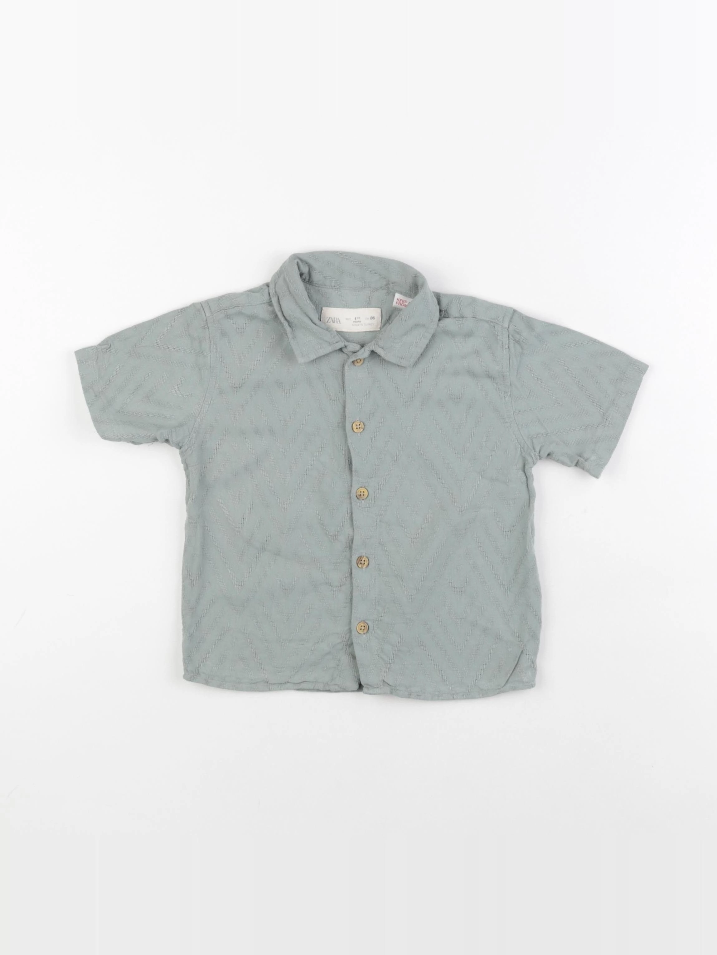Zara - chemise vert - 18 mois