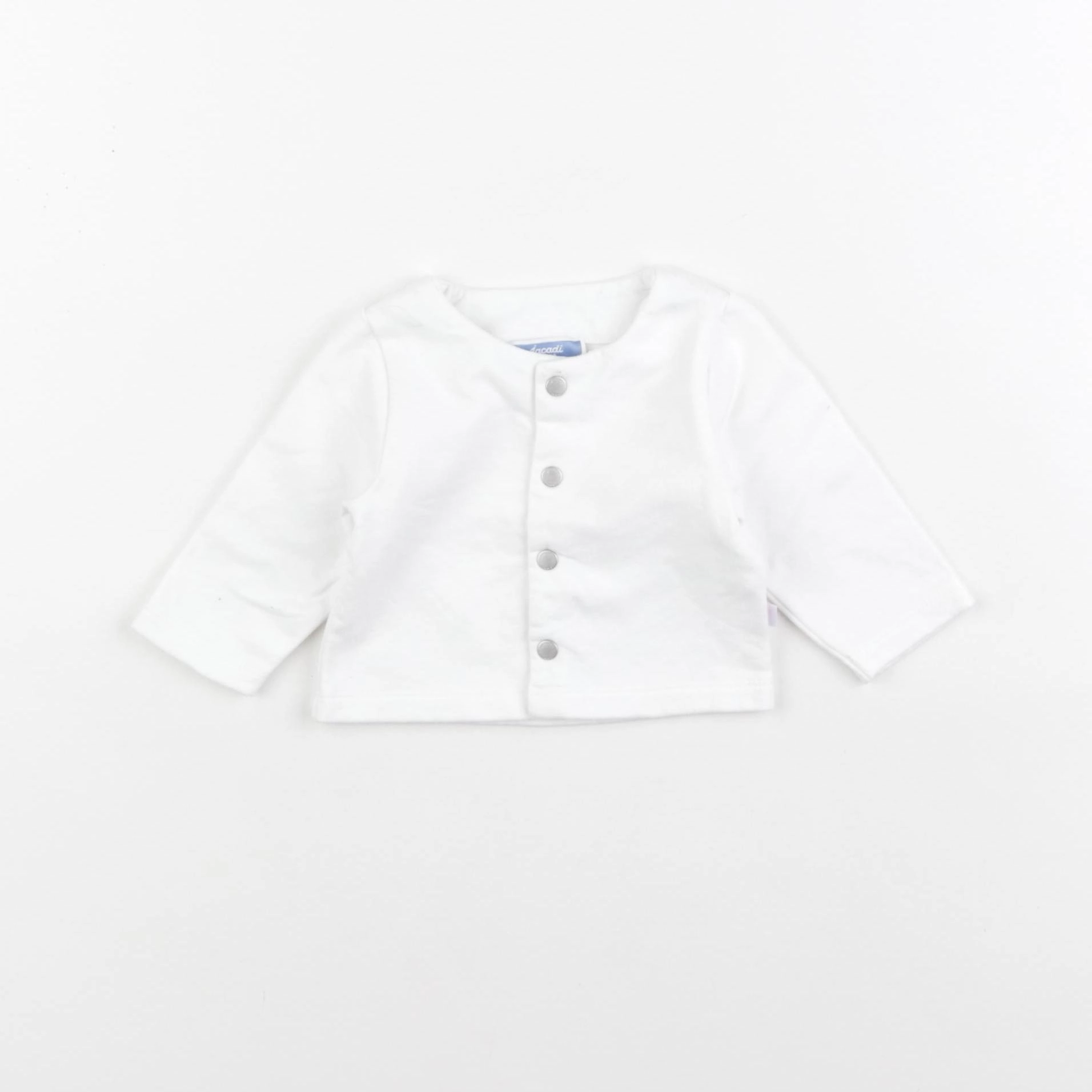 Jacadi - sweat blanc - 1 mois