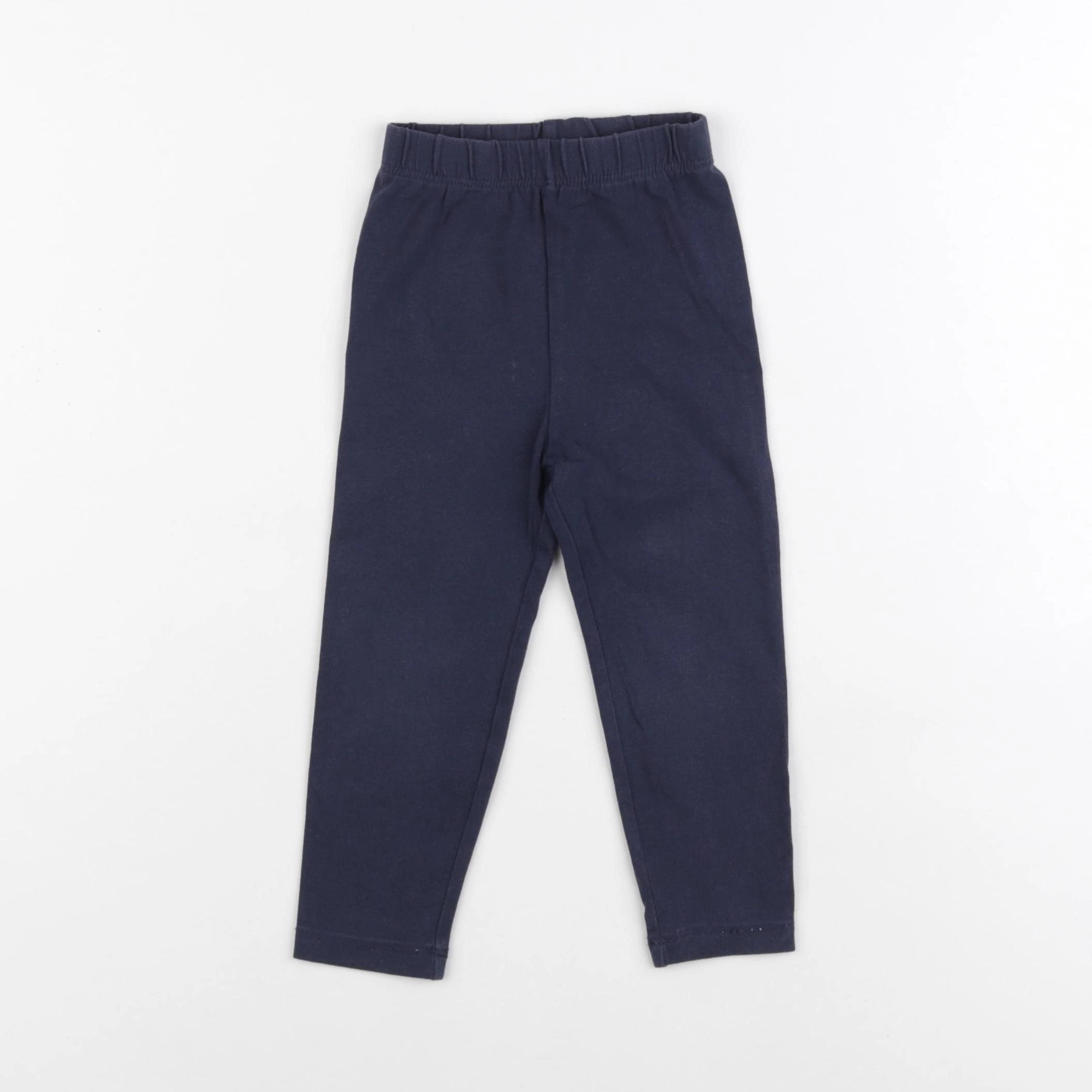 Vertbaudet - legging bleu - 2 ans