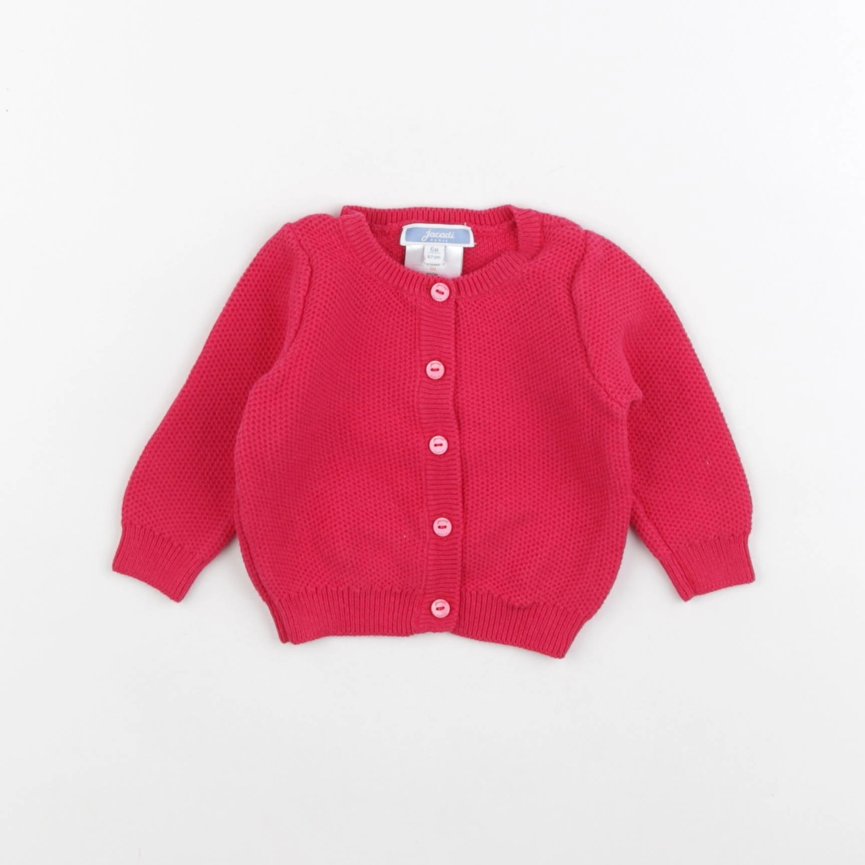 Jacadi - gilet rose - 6 mois