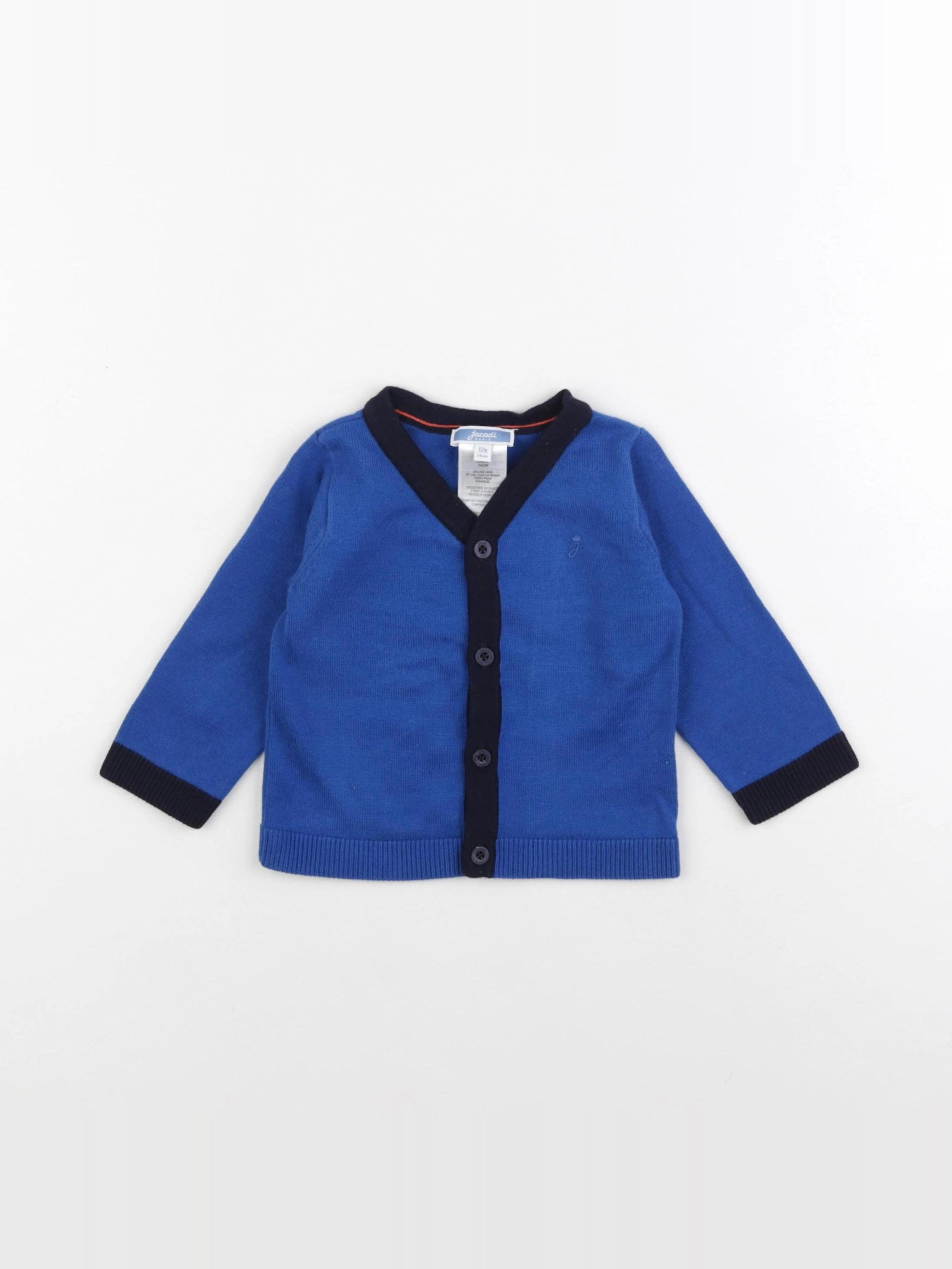 Jacadi - gilet bleu - 12 mois