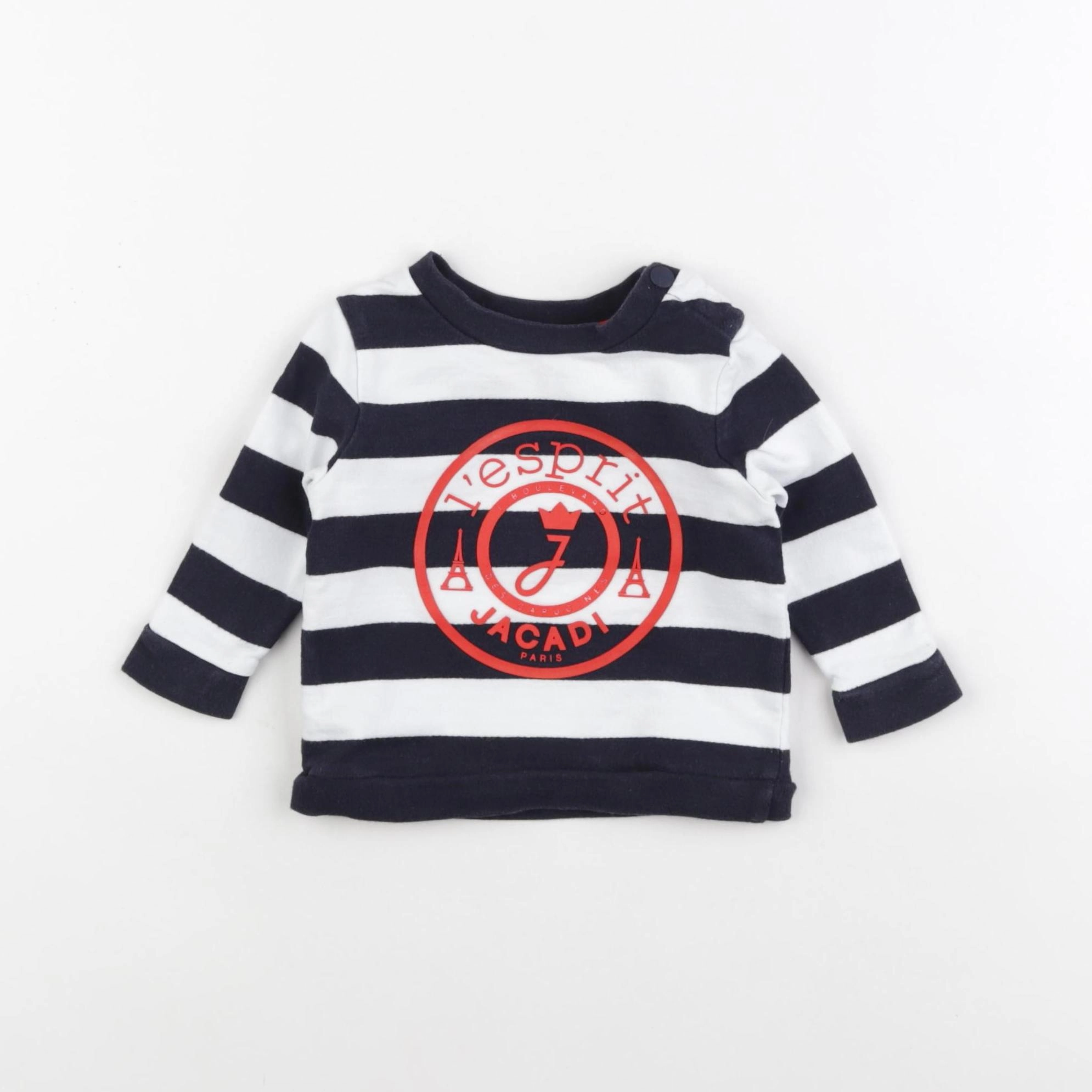 Jacadi - sweat bleu - 6 mois