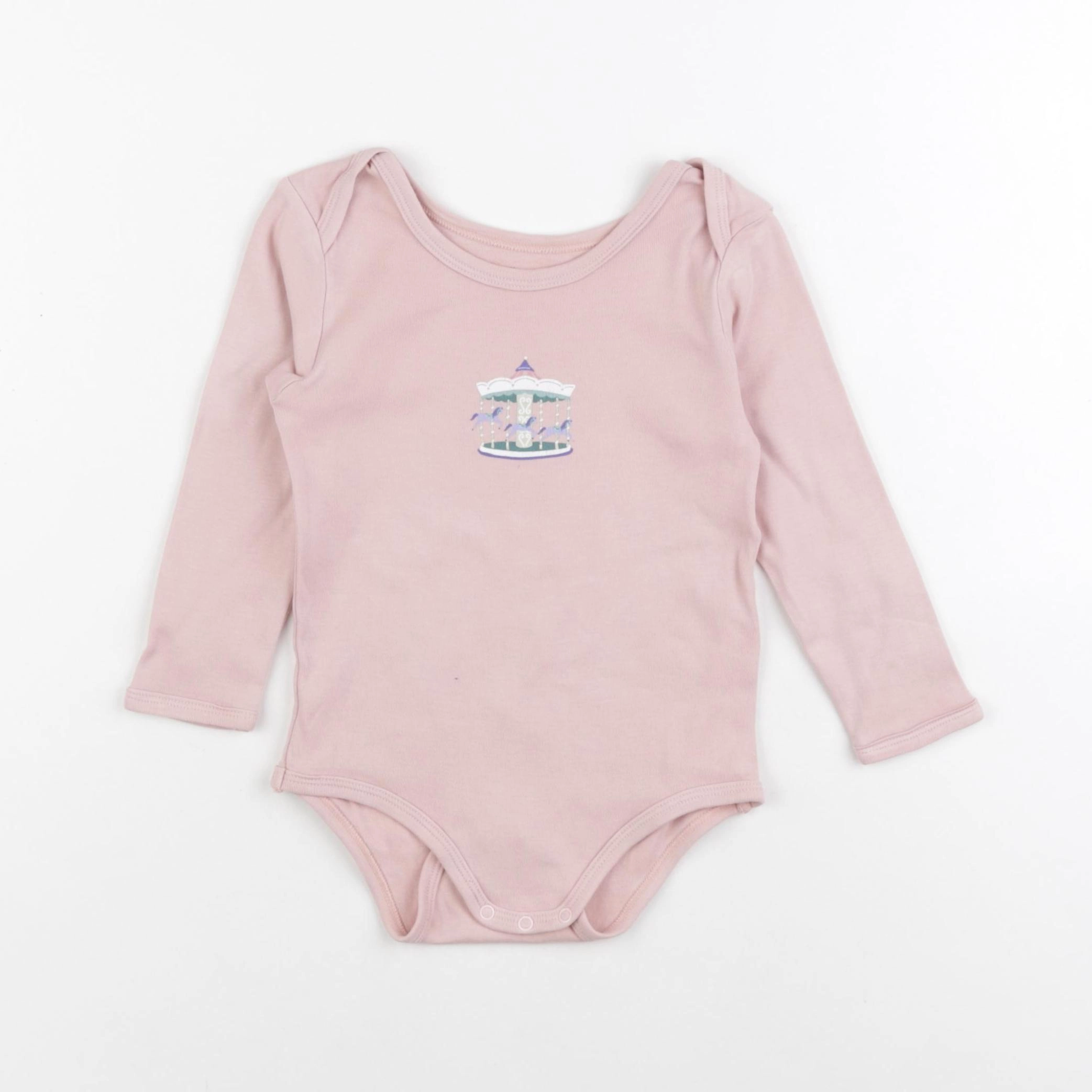 Vertbaudet - body rose - 24 mois