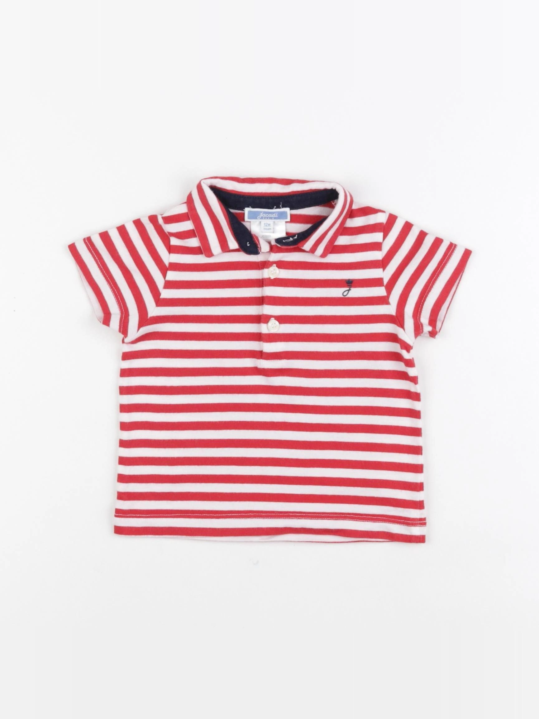 Jacadi - polo rouge - 12 mois