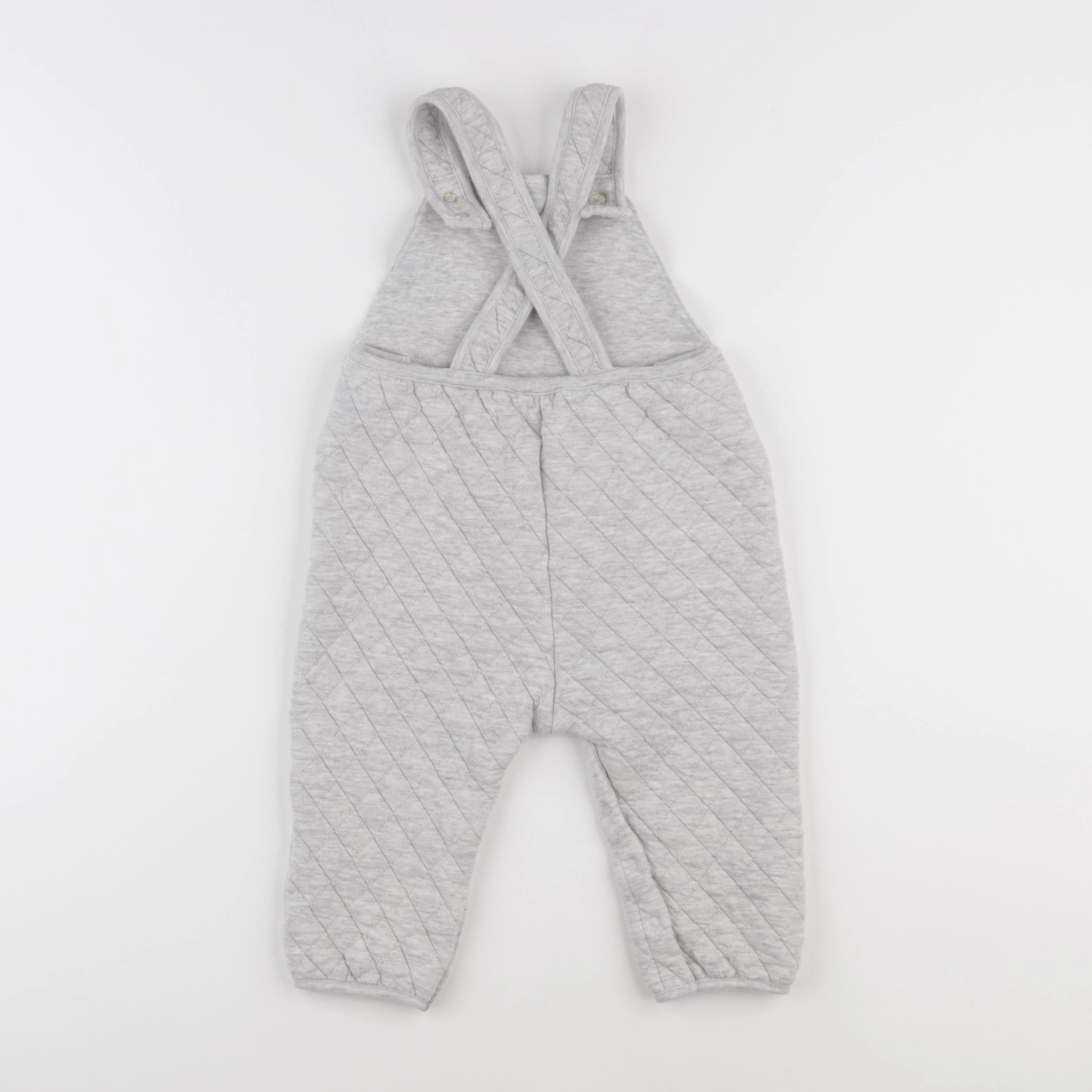 Petit Bateau - salopette gris - 24 mois