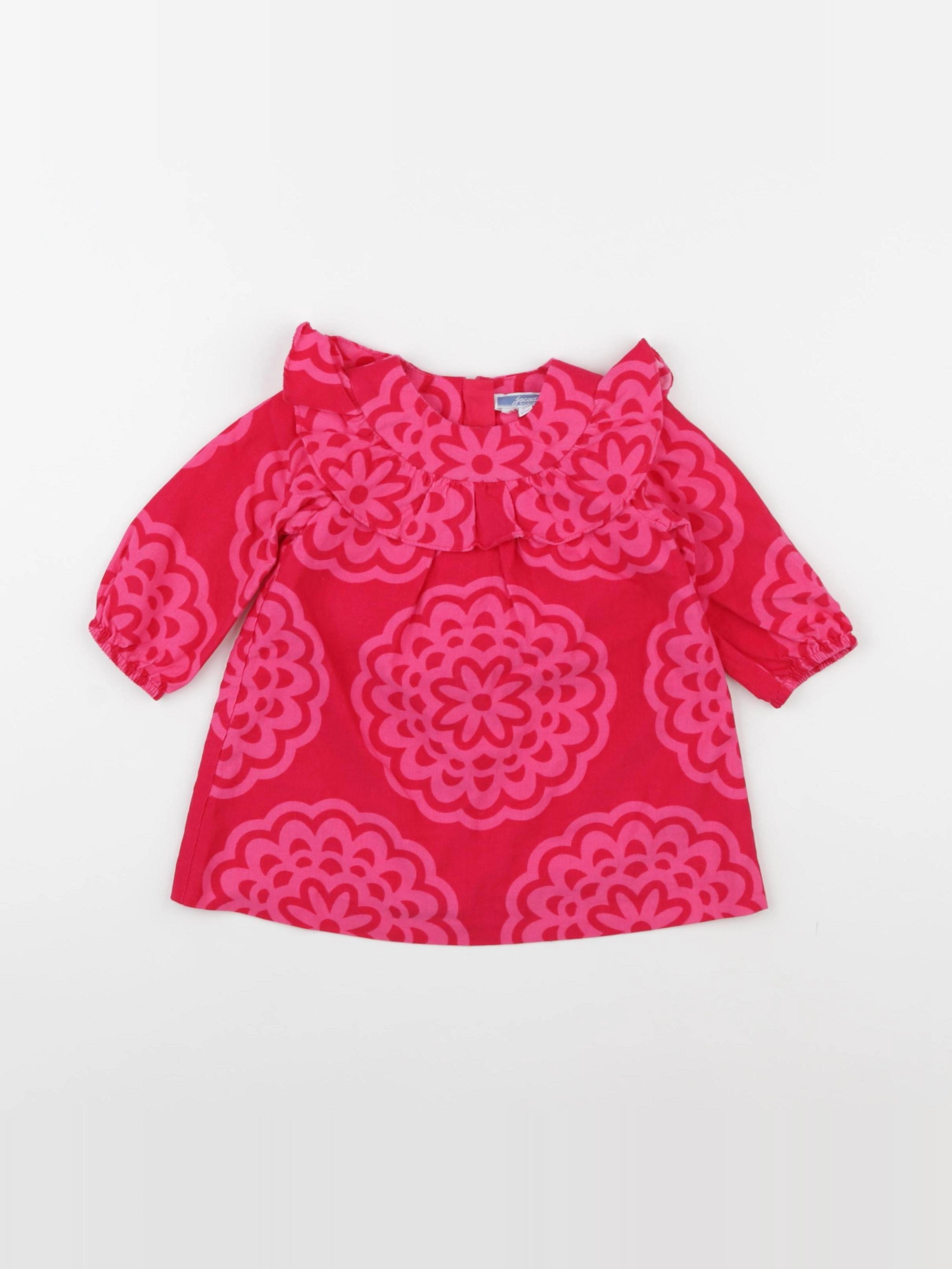 Jacadi - robe rose - 6 mois