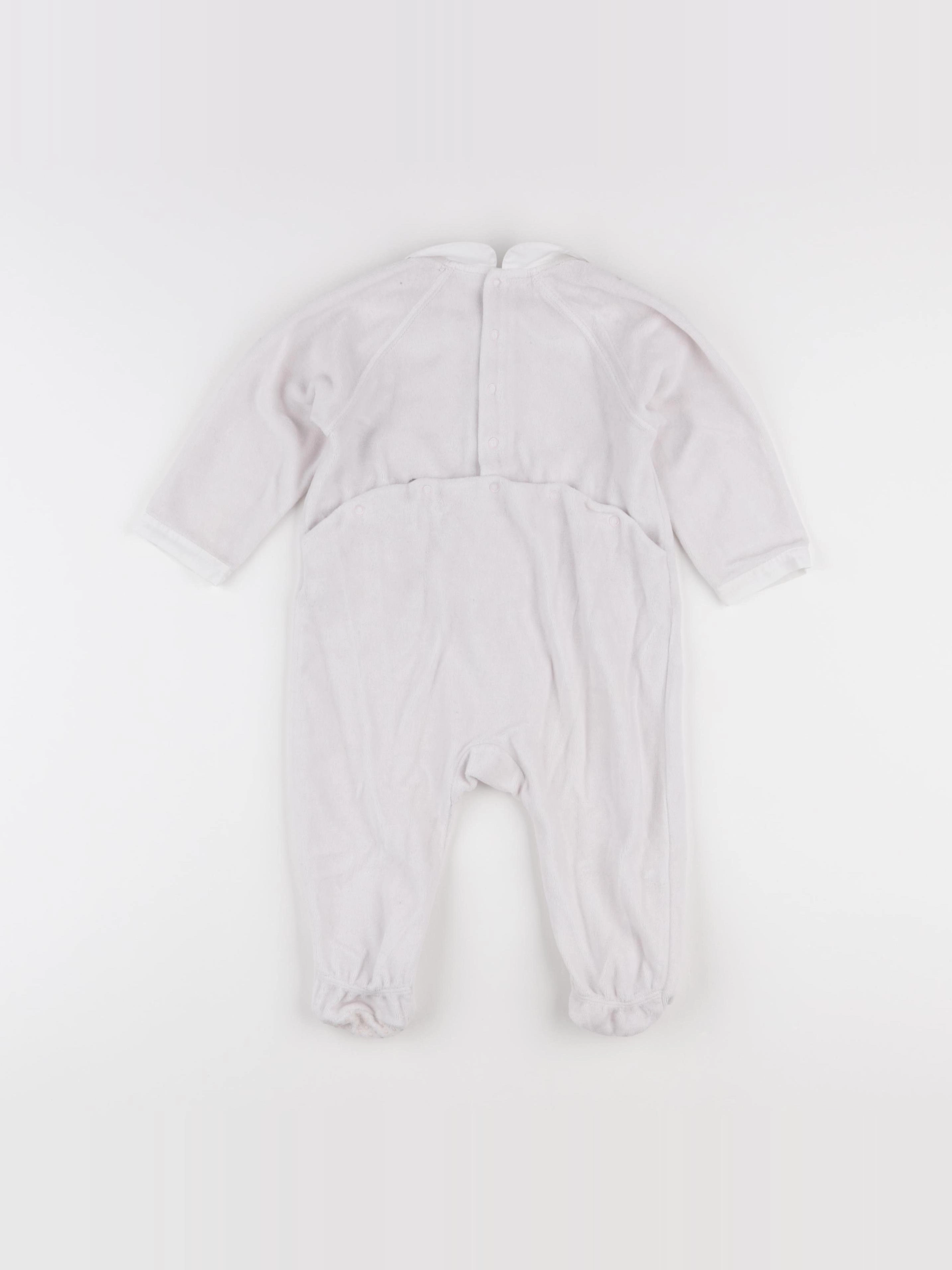 Cyrillus - pyjama velours rose - 12 mois