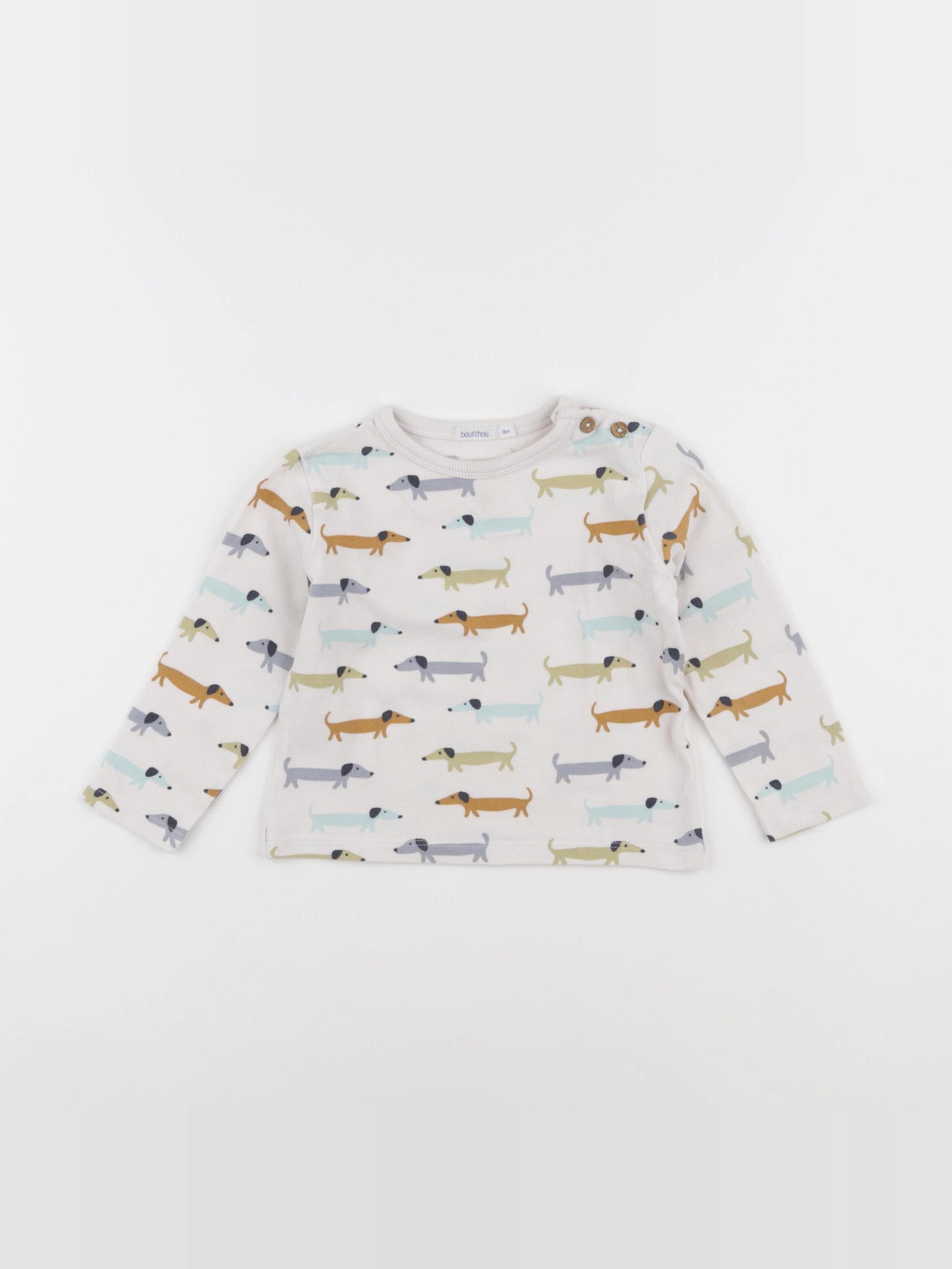 Boutchou - sweat blanc - 18 mois