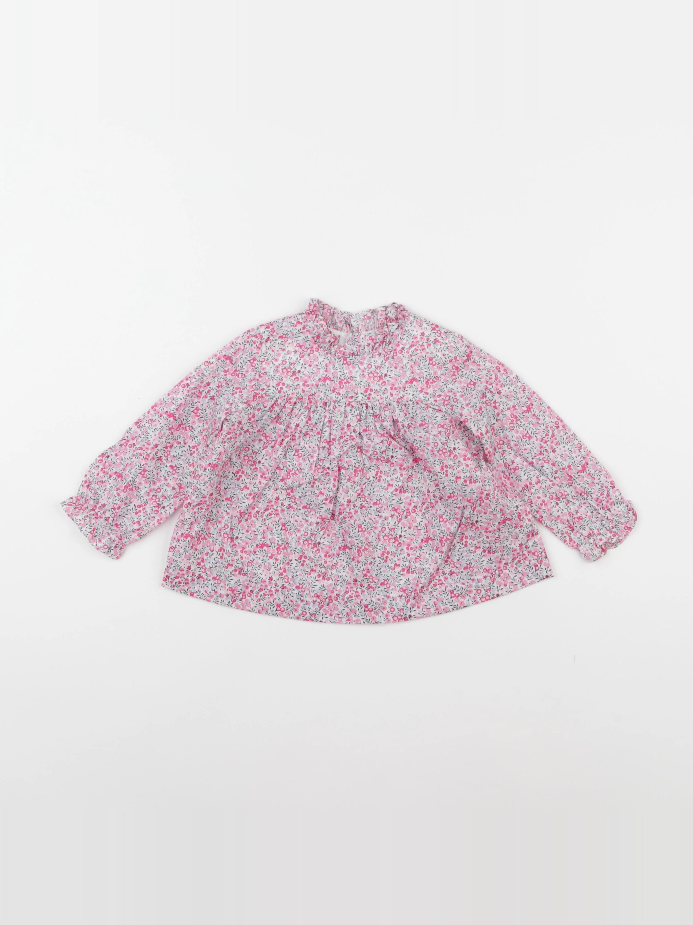 Jacadi - blouse liberty rose - 12 mois