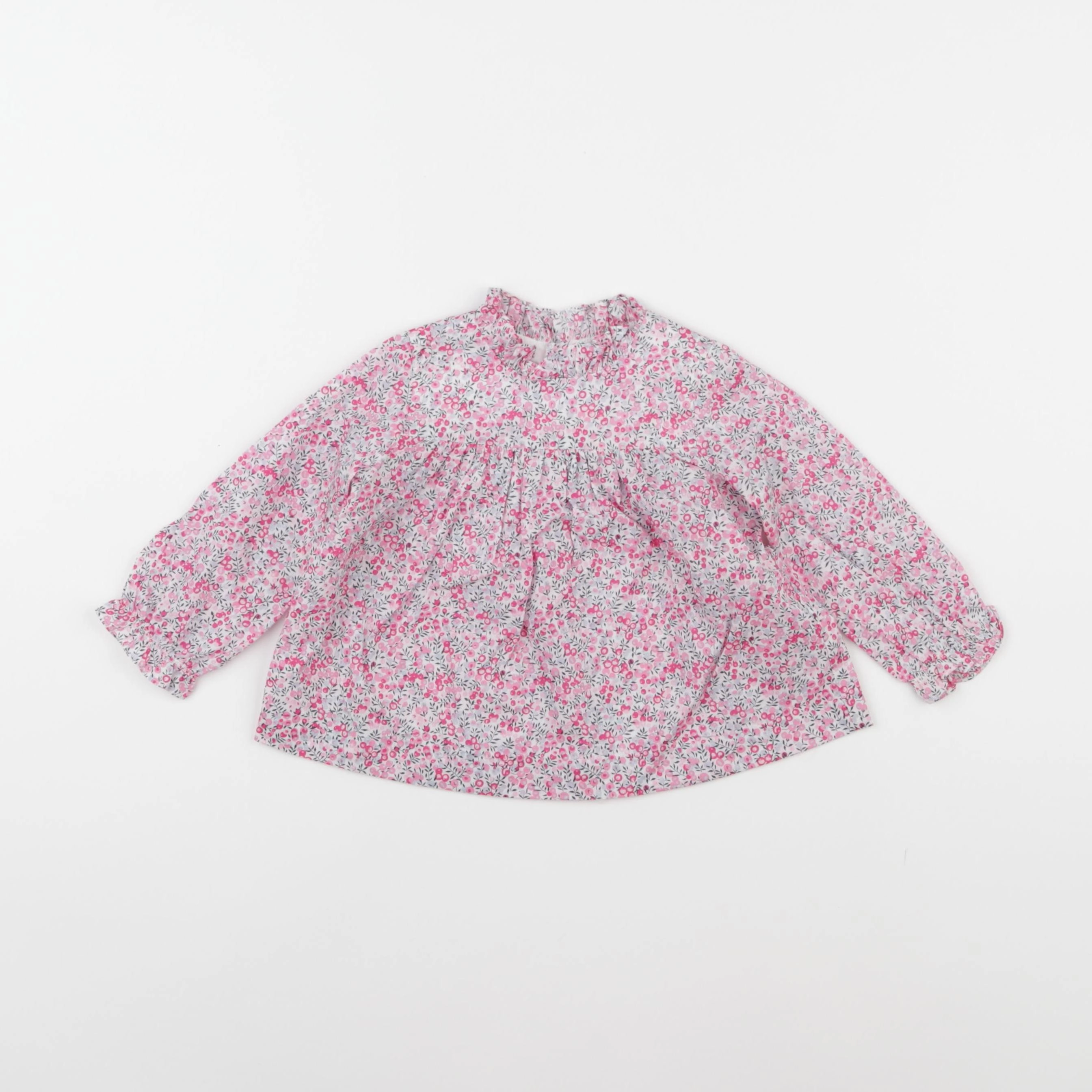 Jacadi - blouse liberty rose - 12 mois