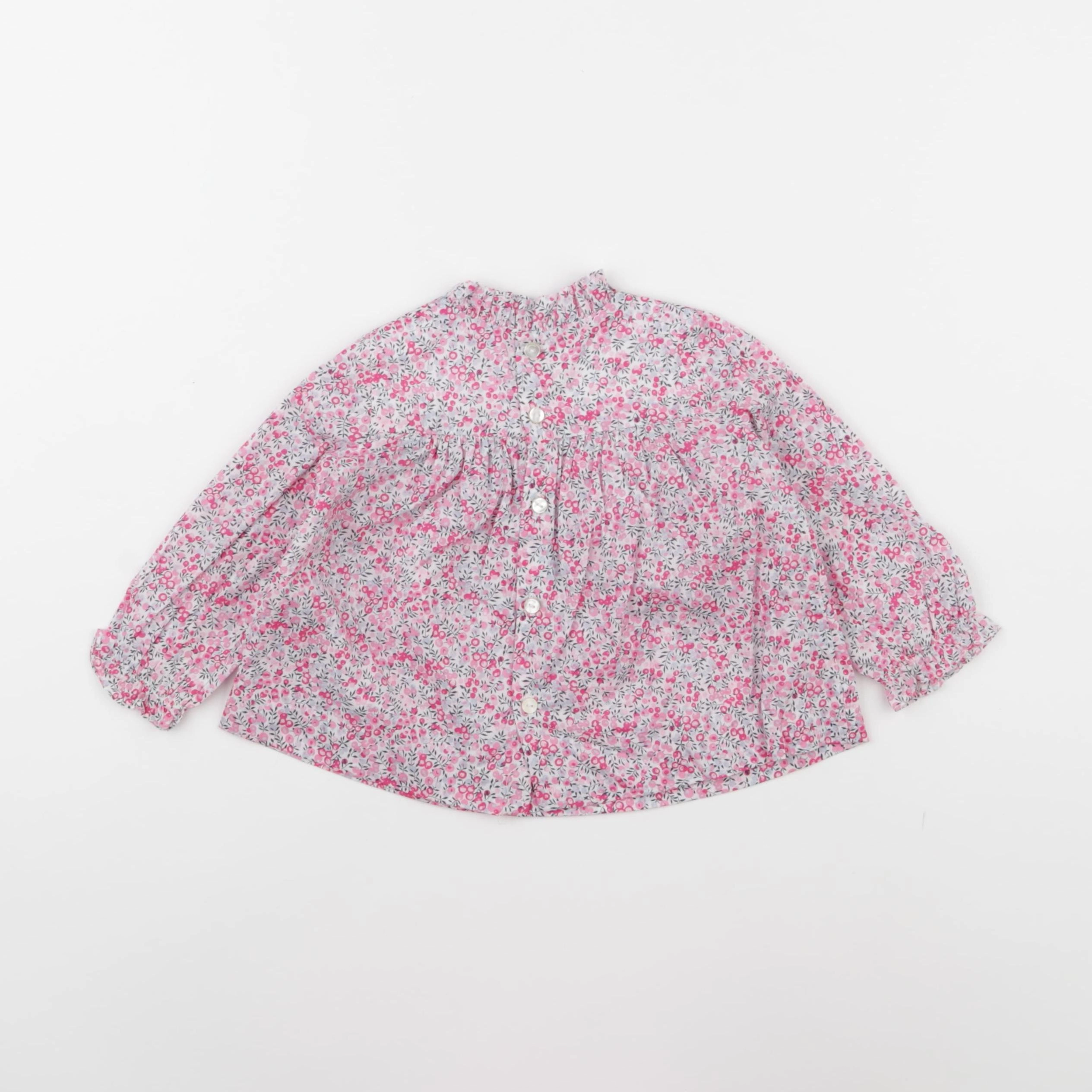Jacadi - blouse liberty rose - 12 mois